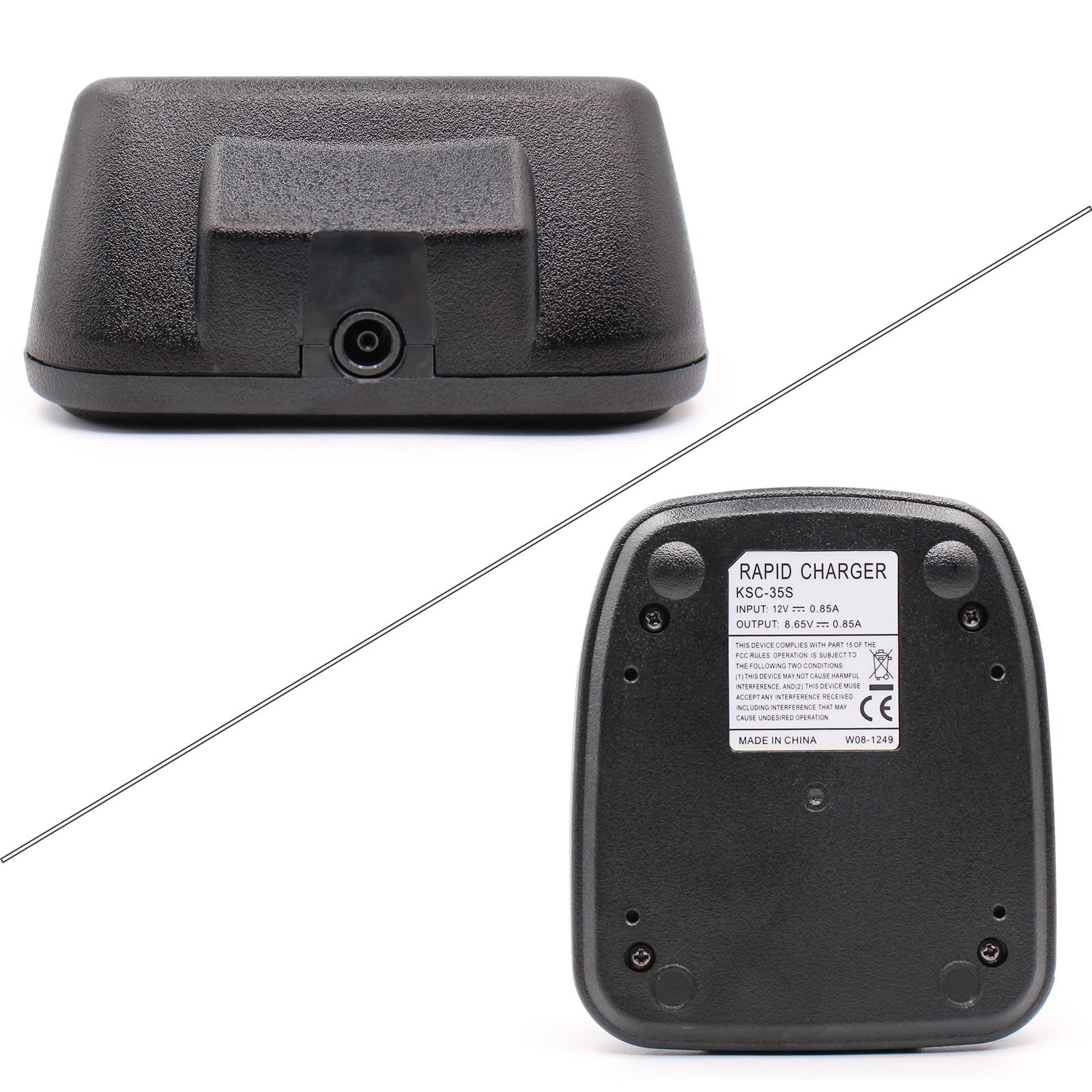 IFREQTECH KSC-35S Cargador rápido para TK-3400 TK-2200LP TK-2300VP TK2400 TK-3200L TK-3302UK Cargador de batería de iones de litio de radio KNB-45L / KNB-63L /KNB-65L