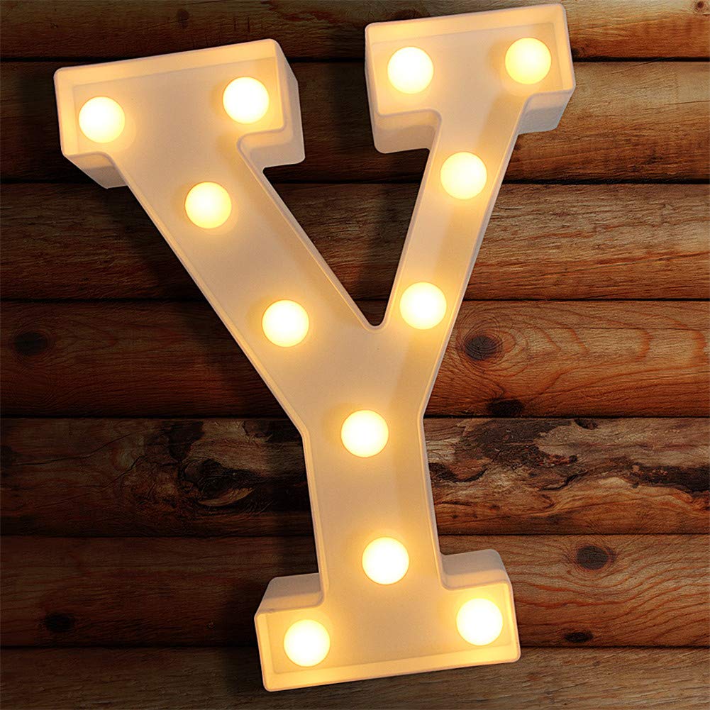 Letras Iluminadas LED VITI Blancas para Decoración de Pared y Evento