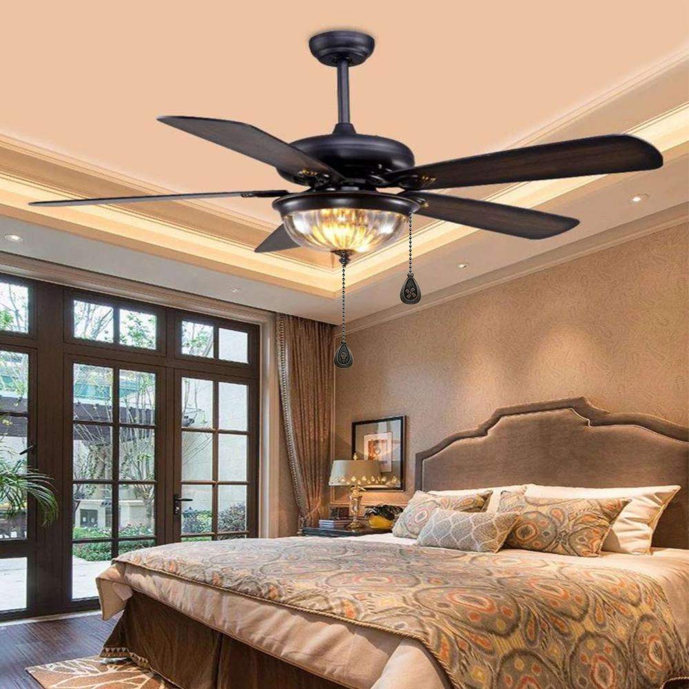 Juego de Cadena de Bronce Dotlite Extensión Decorativa con Colgante para Ventilador de Techo