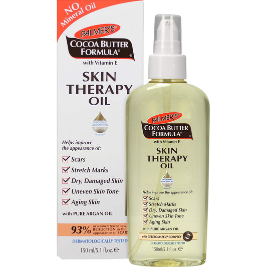 Palmer's Formula Skin Therapy Oil with Vitamin E Rosehip, Cocoa Butter, 5.1 Fluid Ounce Paquete de 2
