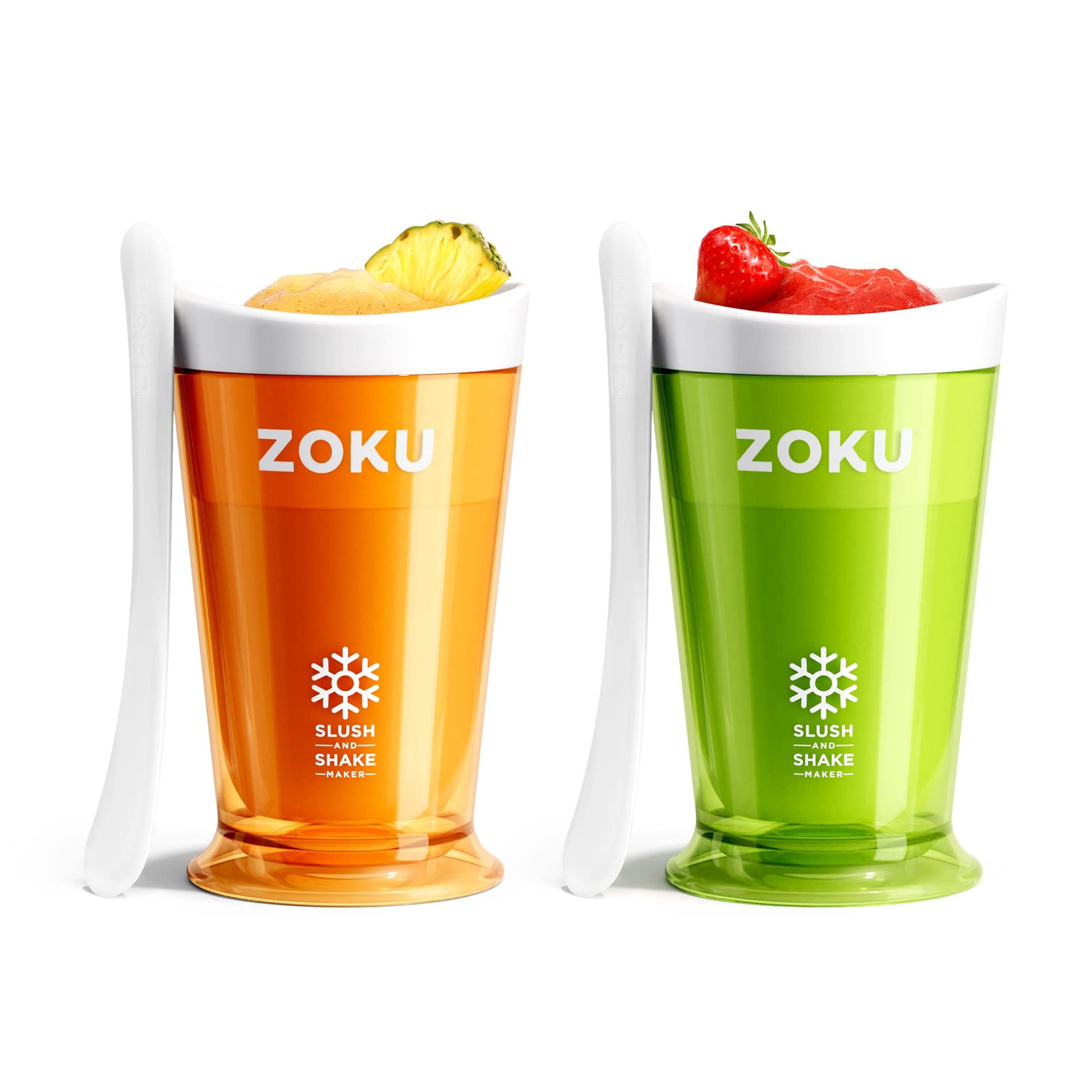 Maker de Granizados y Batidos ZOKU Verde Naranja con Núcleo de Congelador Juego de 2