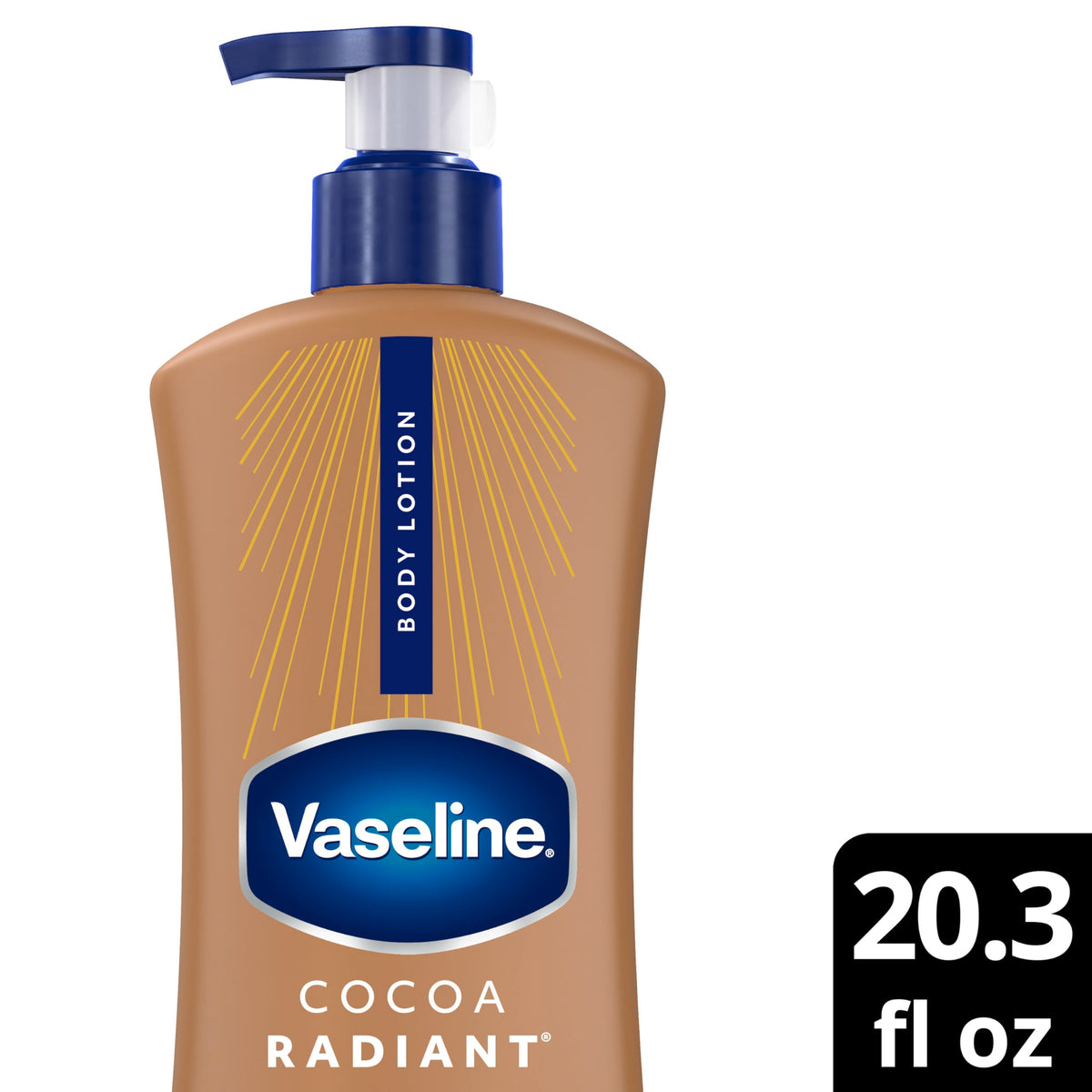 Vaseline Total Moisture cocoa Radiant Rich Feeling Lotion for Unisex Body Lotion 20.3 oz