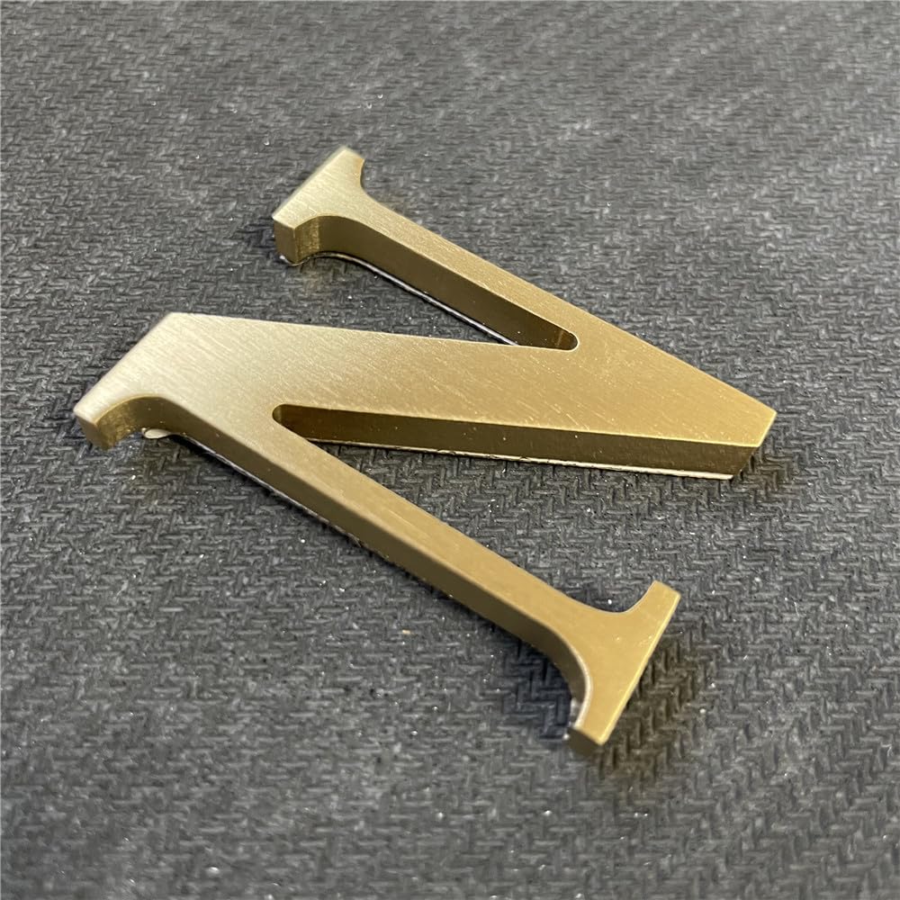 Pegatina de Latón Soild de 2.6 Pulgadas para Señalización y Decoración