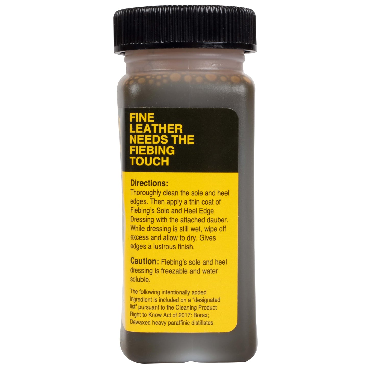 Fiebing's Leather Sole & Heel Brown Edge Dressing, 4 Oz. - Gloss Shoe Dressing