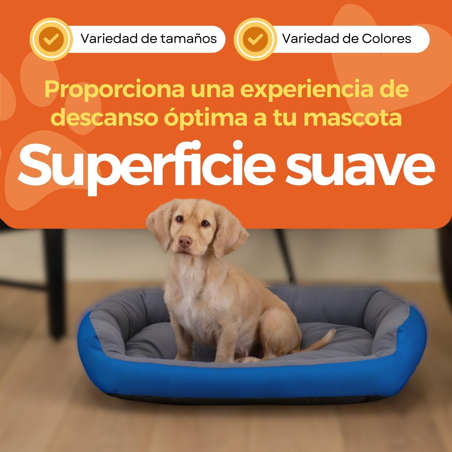Cama para Perro Hills Azul Resistente y Confortable con Relleno Suave Medium