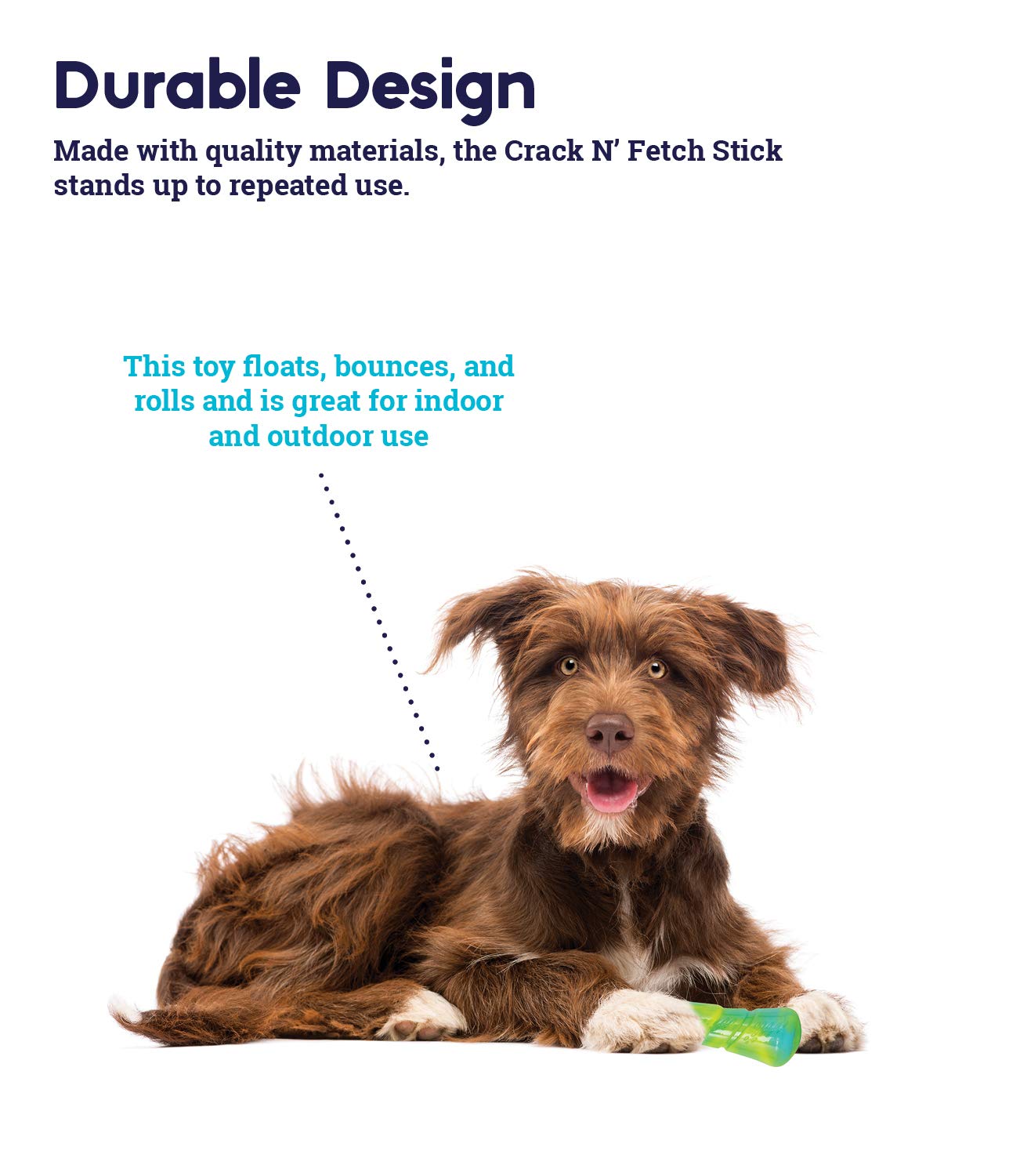 Juguete para Perro Petstages Crack N' Fetch Stick Mediano Sonido Divertido para Jugar