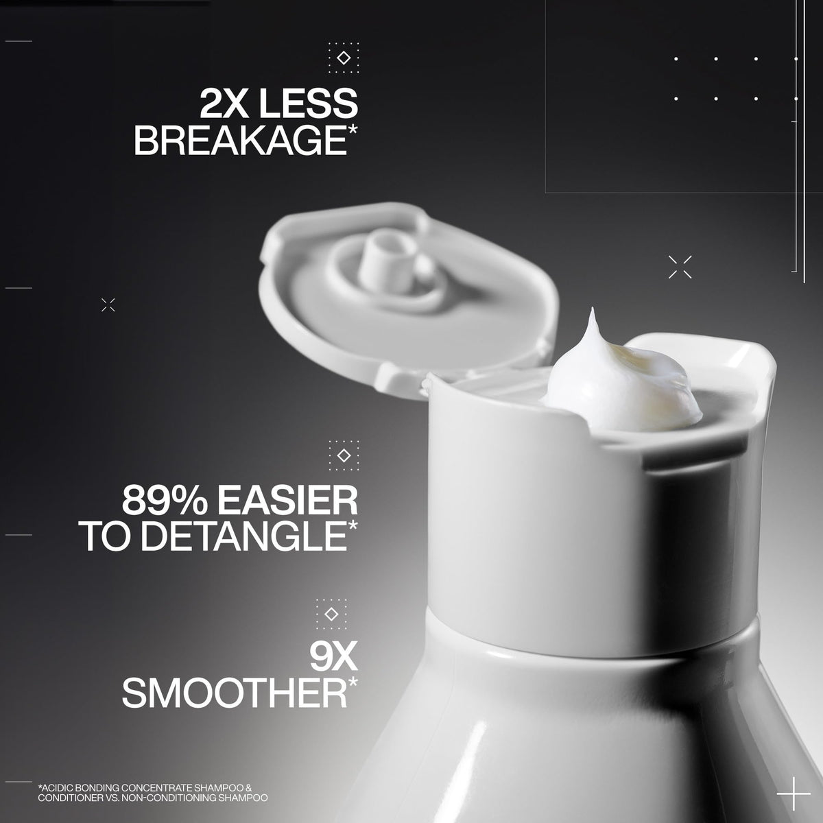 REDKEN- Acondicionador Acidic Bonding Concentrate|Reparador y de anti-quiebre para cabello dañado| Proporciona máxima reparación, acondicionamiento intenso y fuerza|Con ácido cítrico| 300ml
