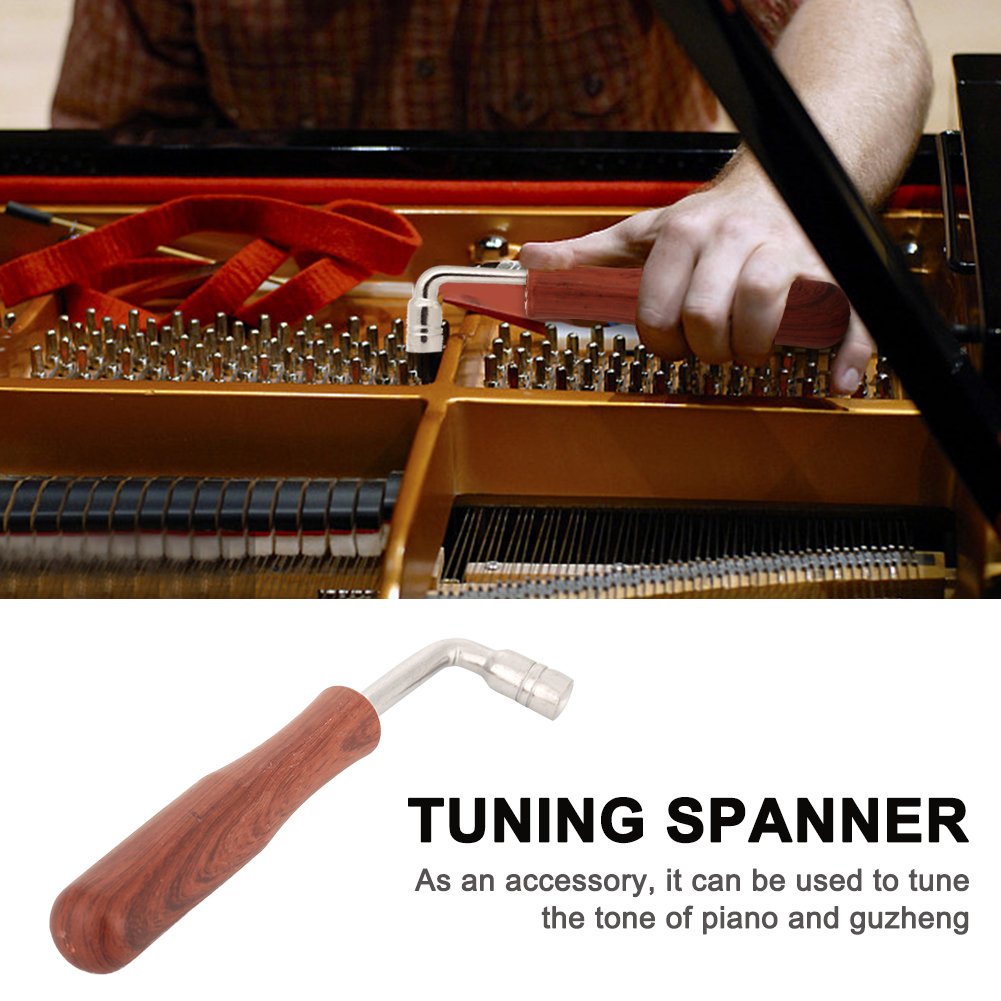 Alomejor Piano Tuning Hammer String Wrench Tuning L Shape Inner 4 Corners Design Handle Piano Tuning Hammer Wrench Mute Kit 1pc Accesorios de Juego