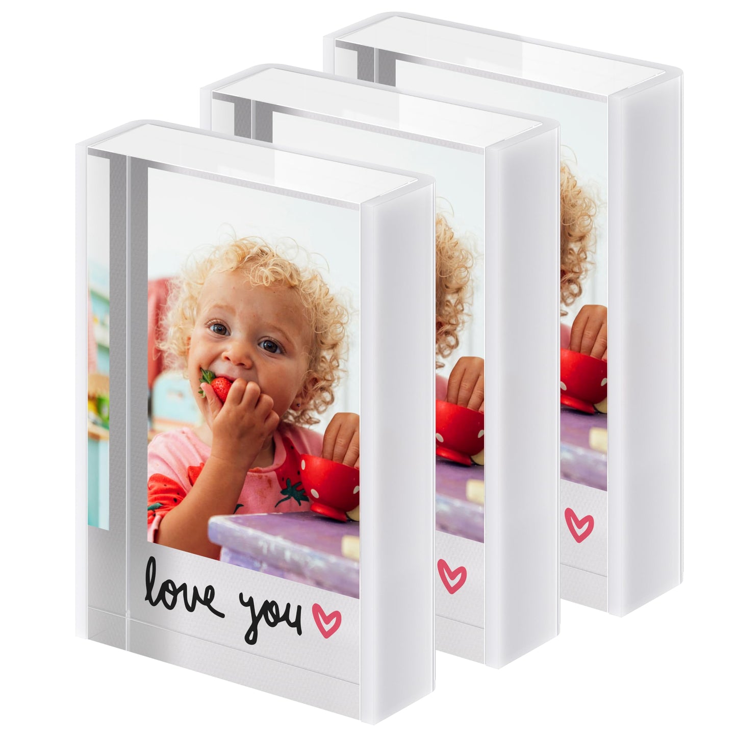 WINKINE - Marco Polaroid, marco de fotos de 2 x 3 pulgadas para Fujifilm Instax Mini Film Accessories, marco Instax Mini para fotos, marco de fotos Polaroid de tamaño de pared, soporte pequeño para