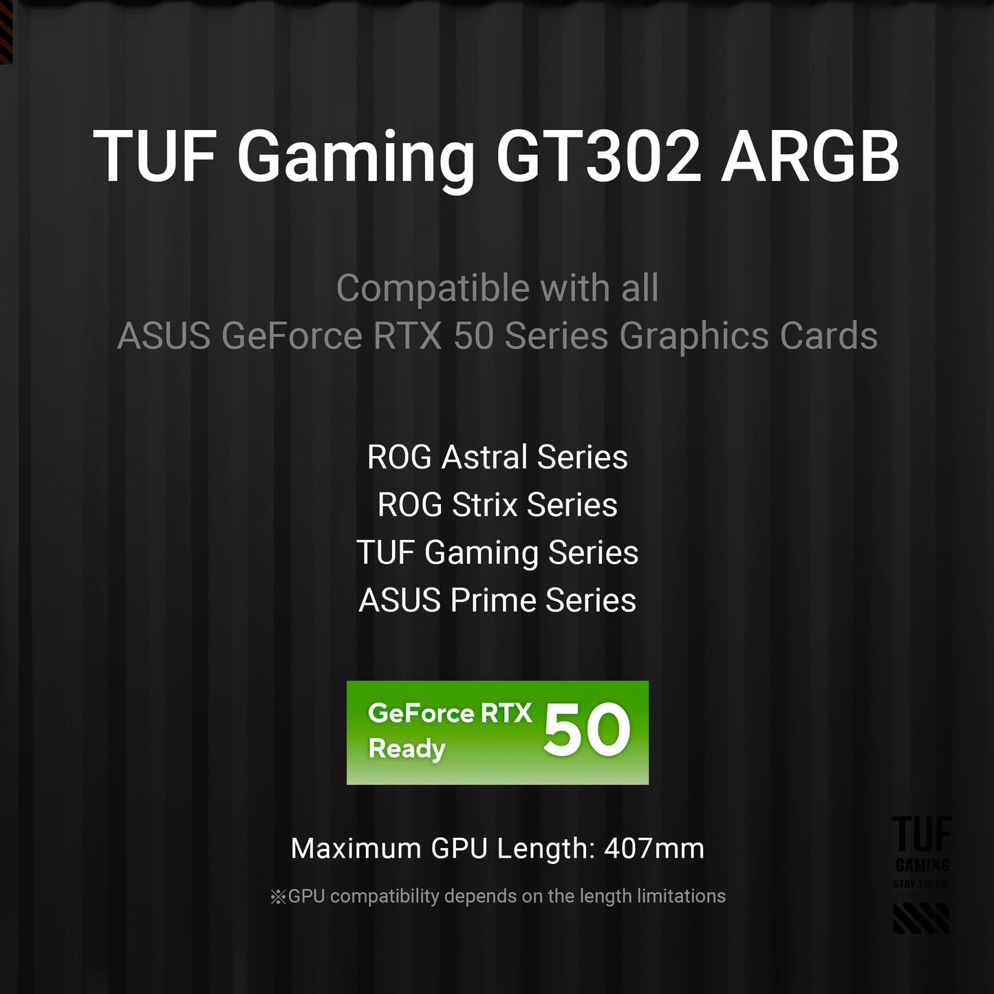 ASUS TUF Gaming GT302 ARGB White Edition ATX - Carcasa de Torre Media, Cuatro Ventiladores ARGB de 140 x 28 mm para Flujo de Aire y presión estática, Panel Intercambiable, Panel Superior Desmontable,