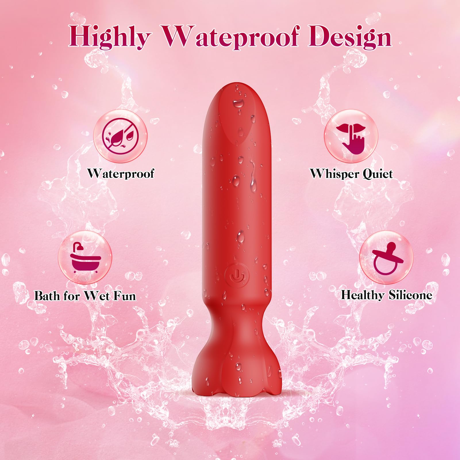 AXIVUX Mini Vibrador Bala Para Adultos: Vibradores Controlados Por App, Juguetes Sexuales Femeninos Con 9 Modos De Vibración, Consolador Con Efecto Lápiz Labial Para El Punto G Y El Clítoris, Vibrador