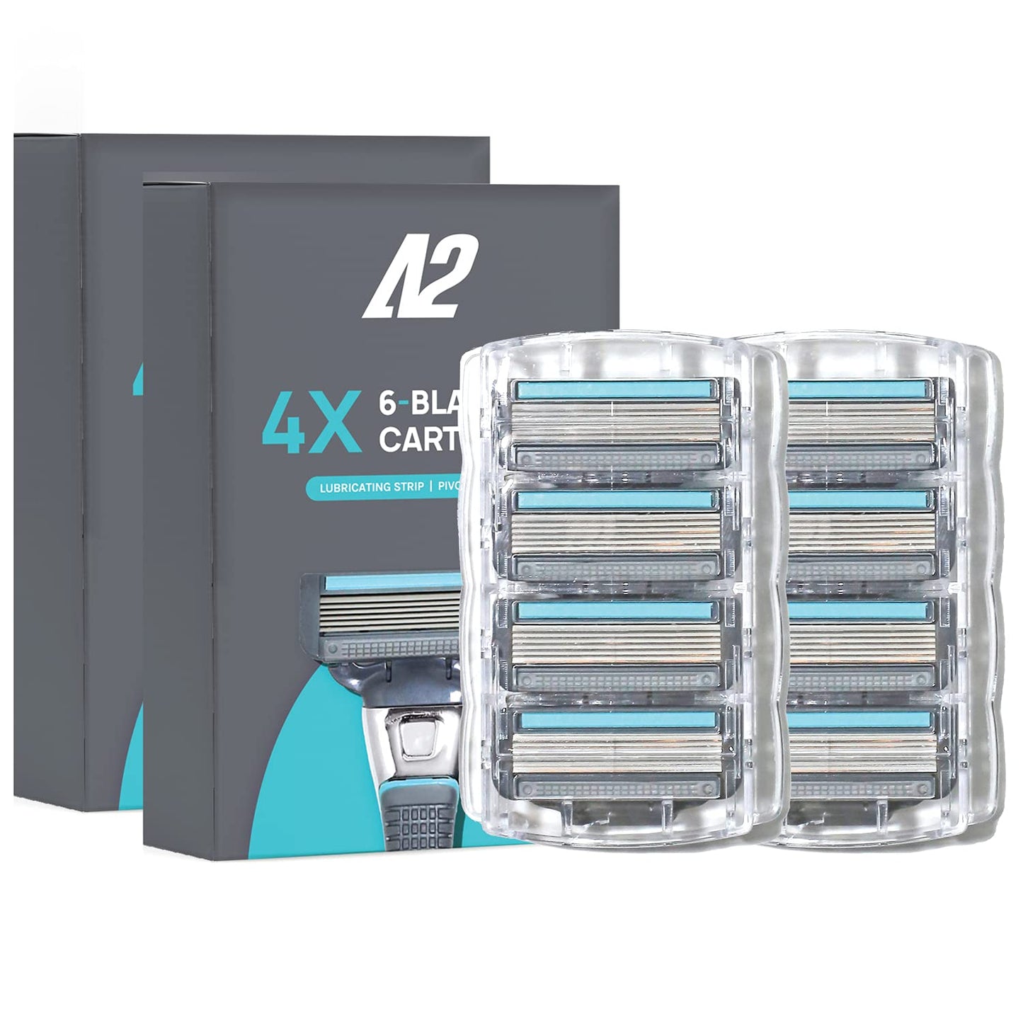 AOA Studio Cuchillas de afeitar para hombre, 8 recambios