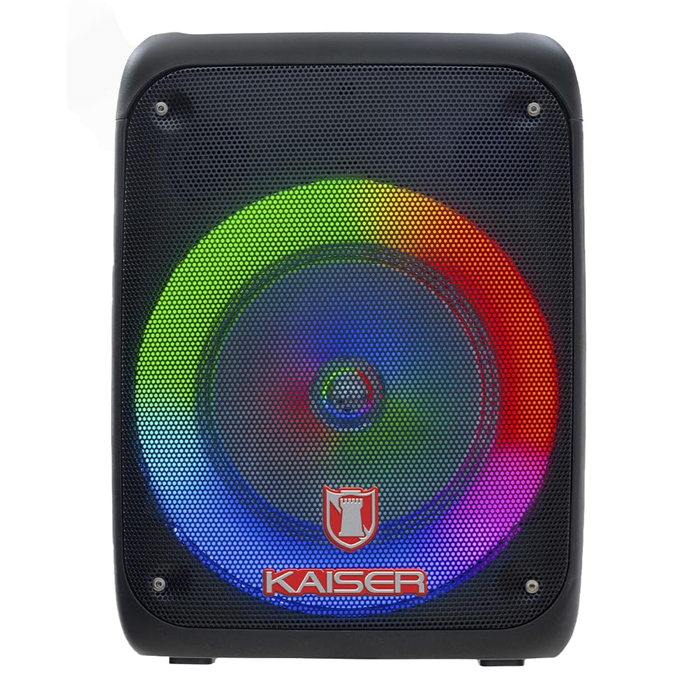 Bocina Bluetooth Kaiser Negra Portátil Recargable Light 20W RMS