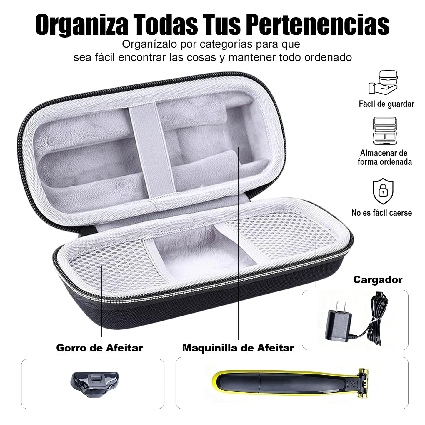 Funda para Rasuradora Compatible con Philips OneBlade QP6520 / 70 Pro