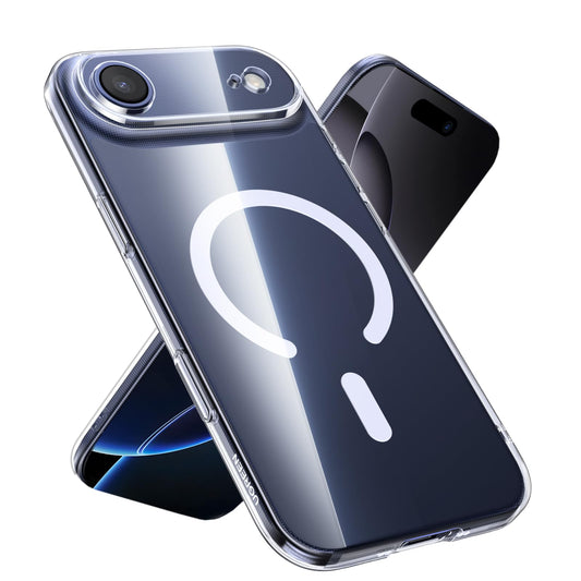 UGREEN Funda Magnética para iPhone Air, MagSafe Case Antidesgaste, Anti-Amarillo con Protección de la Lente y contra Caídas, Antigolpes Respaldo Transparente, Carcasa 6.5 Pulgadas