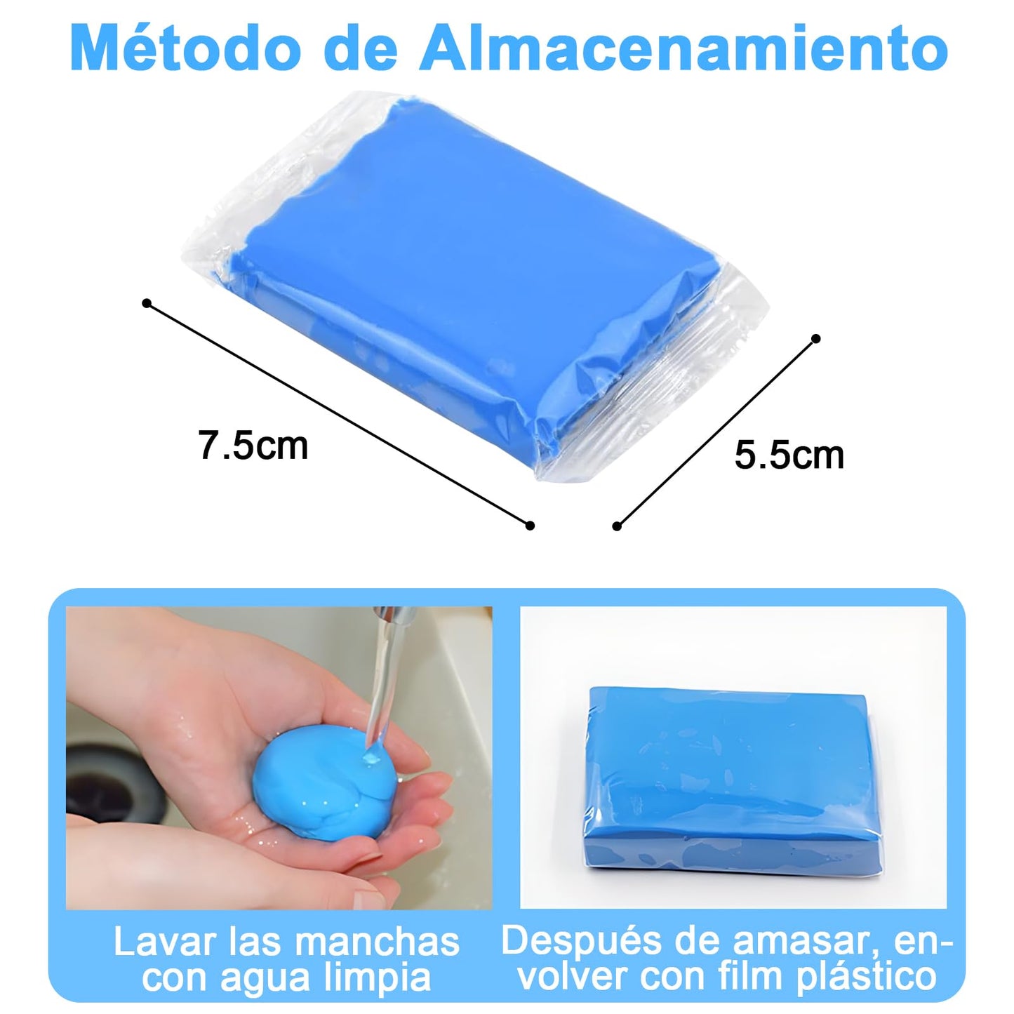 Juego de Descontaminante para Auto, Resistente al Desgaste, con Fuerte Capacidad de Adsorción para Limpieza de Automóviles y Vidrios