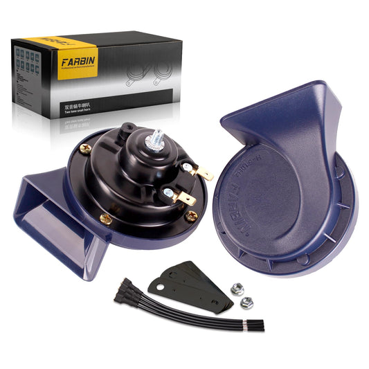 Bocina Eléctrica FARBIN Resistente al Agua para Coche Doble Tono 12 V