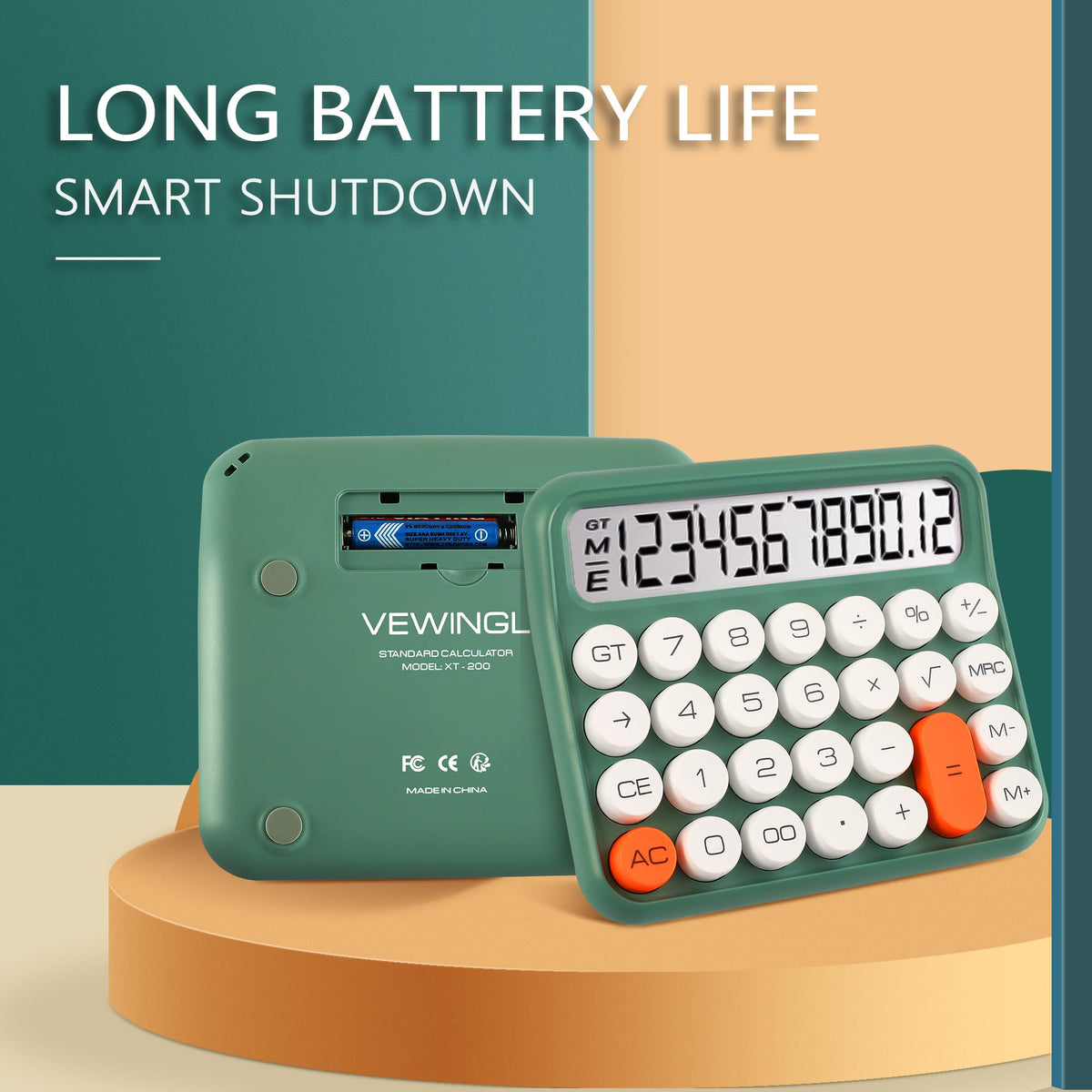 Calculadora Estándar VEWINGL Pantalla LCD Grande Apagado Automático para Oficina, Escuela y Hogar