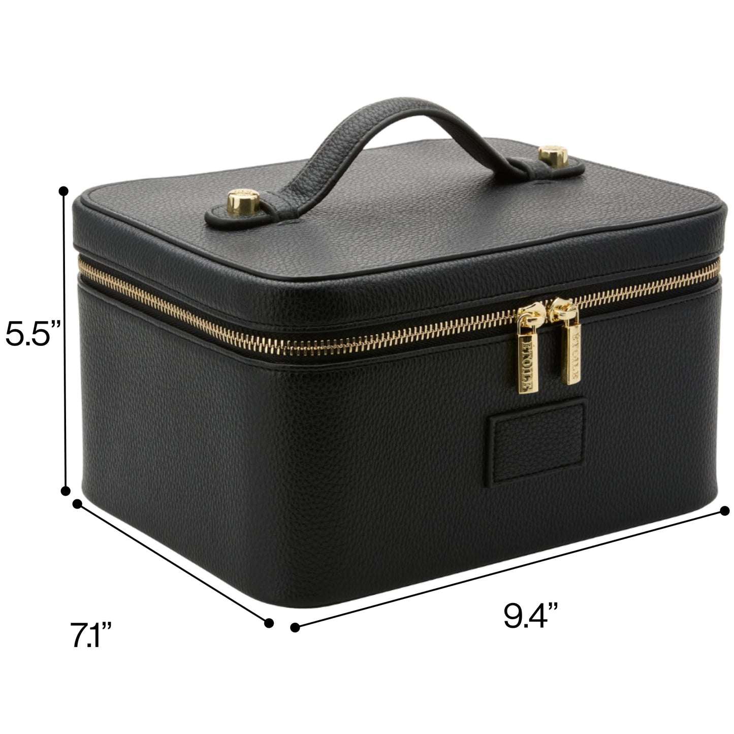 ETOILE - Estuche de cambiador, Negro -, Estuche de cambiador con cierre con práctico asa de transporte