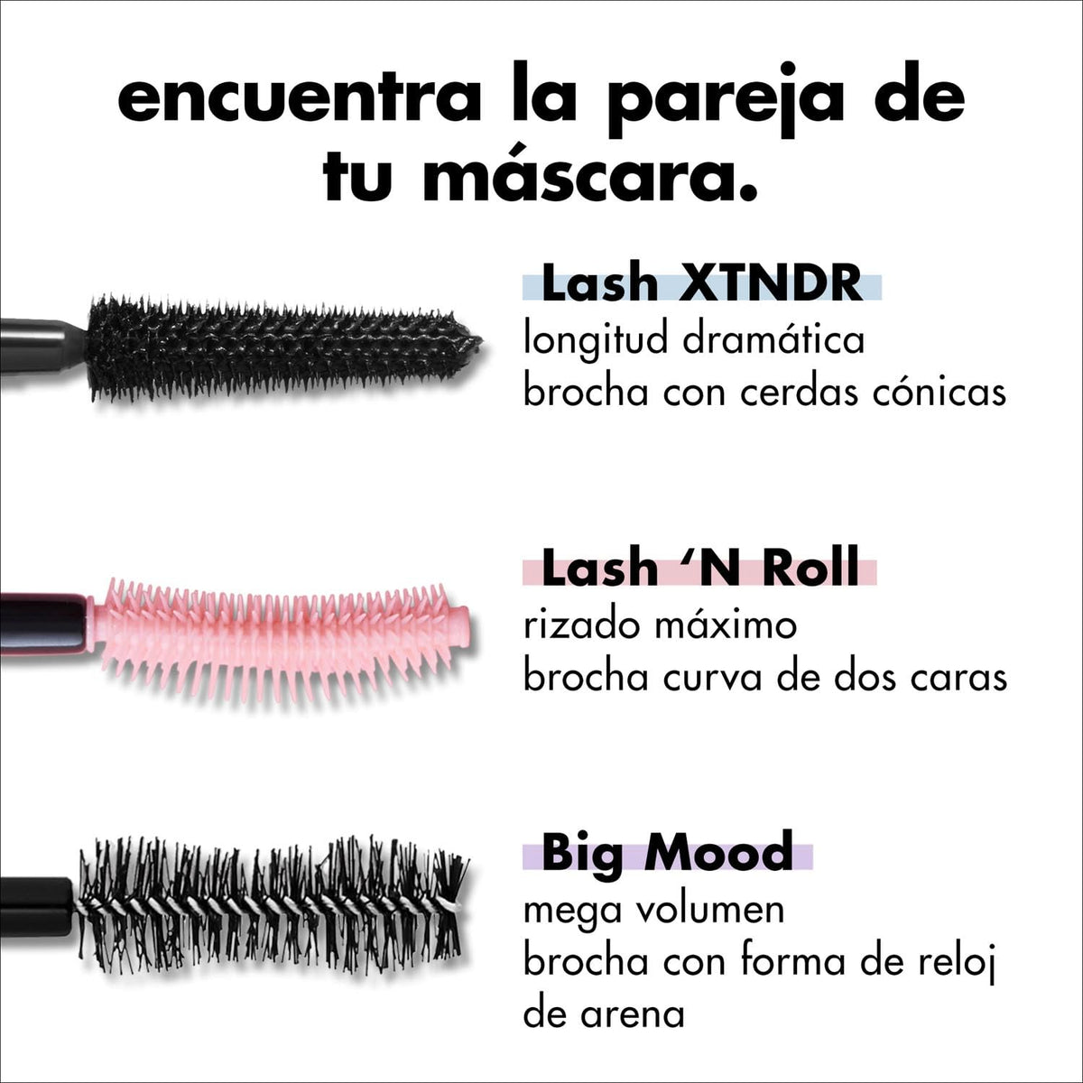 e.l.f. Cosmetics Lash 'N Roll Máscara de Pestañas Rizadora Black Negro