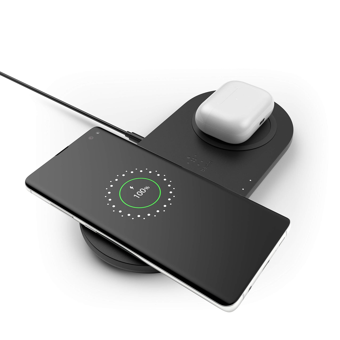 Belkin WIZ002TTBK Base de carga inalámbrica doble BOOST CHARGE ,Negro