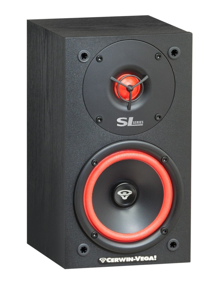 Bocinas Cerwin Vega SL-5M negras de 2 Vías con Controlador de 5 1/4" y Tweeter de Cúpula Blanda