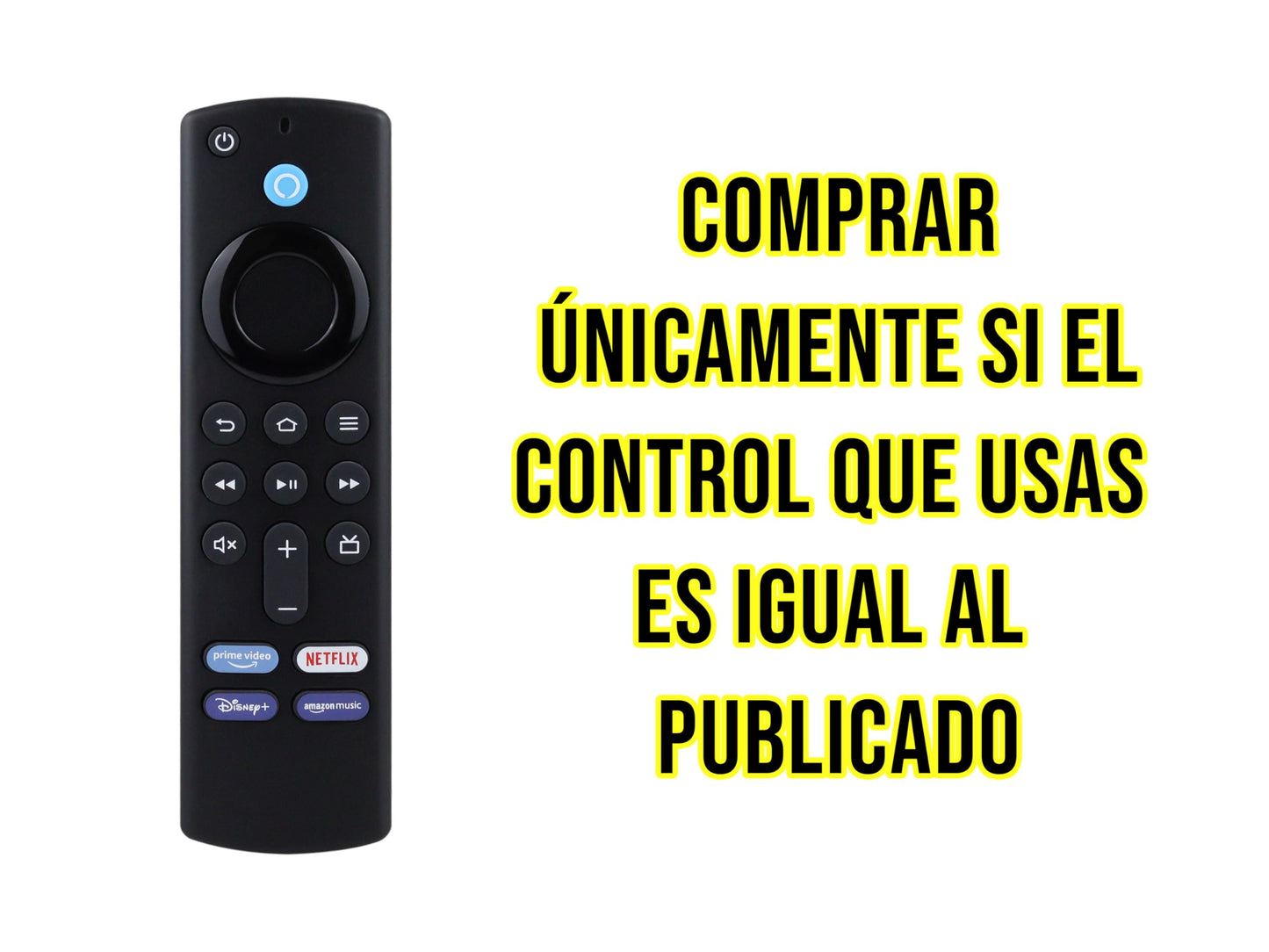 CONTROL EXPERT Control Remoto Control Compatible con Stick 4k Lite Cube (3rd generación) Lite (2nd generación y posteriores) Función de Mando de Voz