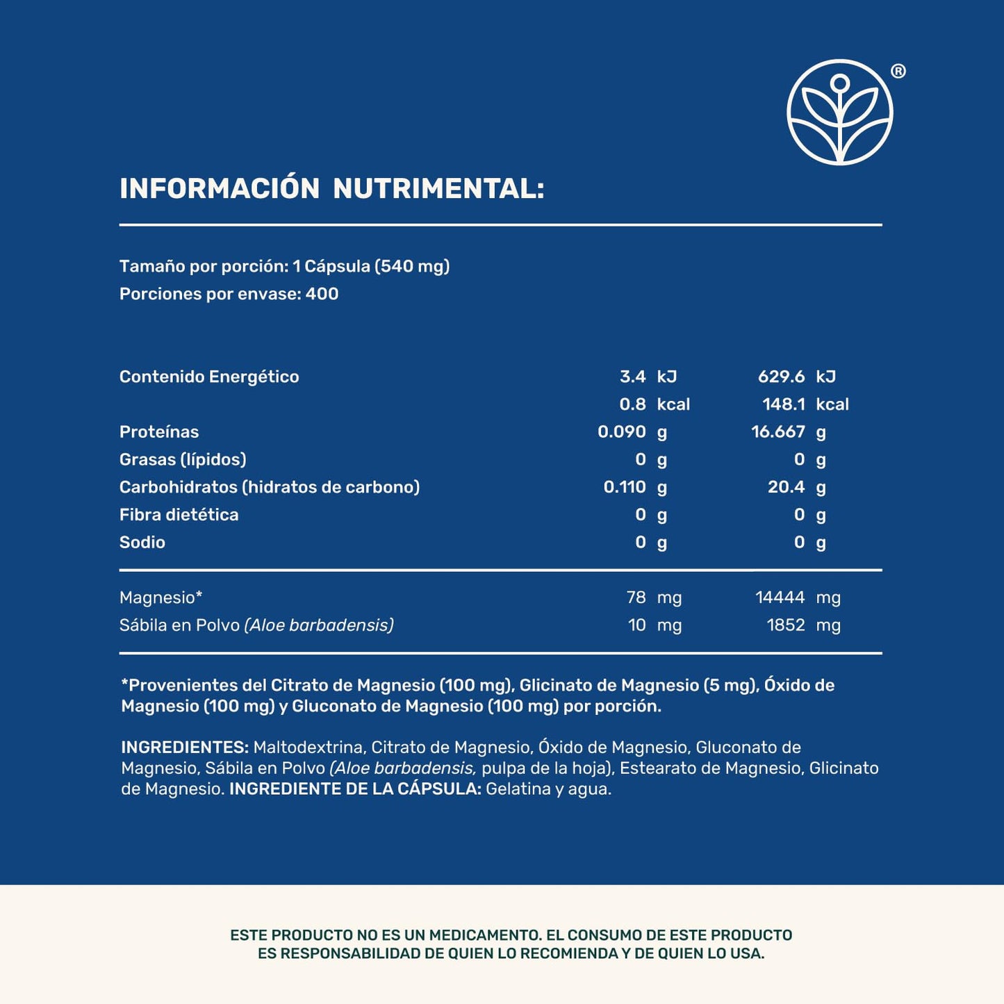 LIFE 360+ MAGNESIUM BLEND|Con 4 Magnesios: Oxido, Glicinato, Gluconato y Citrato de Magnesio | Cápsulas a base de colágeno hidrolizado, magnesio y vitaminas | Suplemento Alimenticio | 400 cápsulas