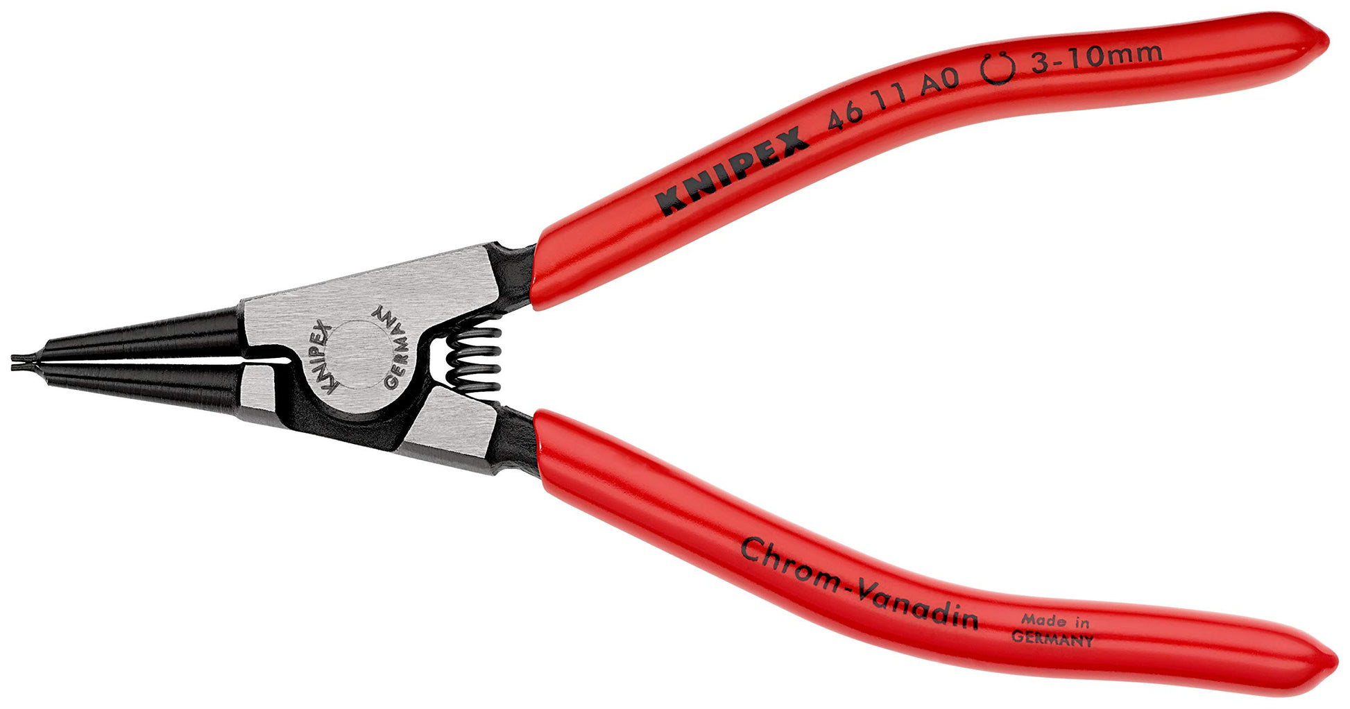 Knipex 46 11 A0 Pinza Para Anillos De Retención Para Anillos De Retención Exteriores De Ejes Acabado Pavonado 140 Mm