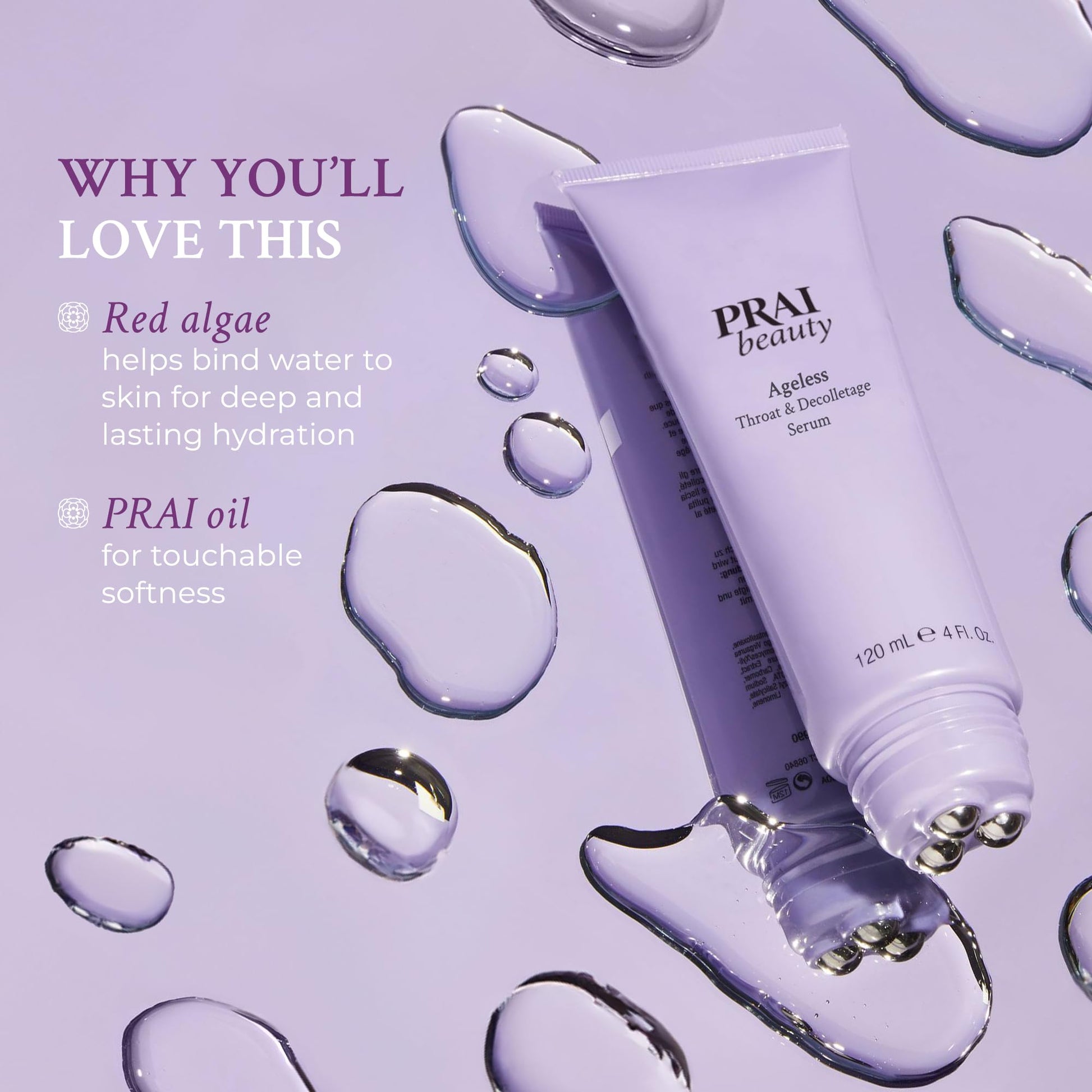 PRAI AGELESS Throat & Decolletage Serum ~ 4 oz by Prai Beauty
