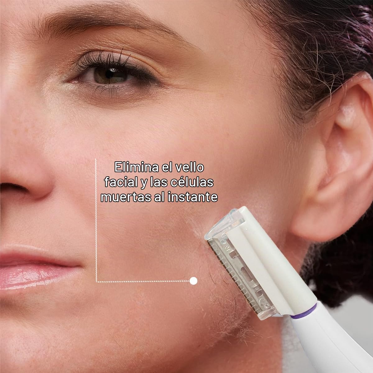 Michael Todd Beauty - Sonicsmooth Dermaplaning Tool - 2 en 1 Peach Fuzz Depilación Facial para Mujeres - Dermaplane - Recargable con suministro de 8 semanas