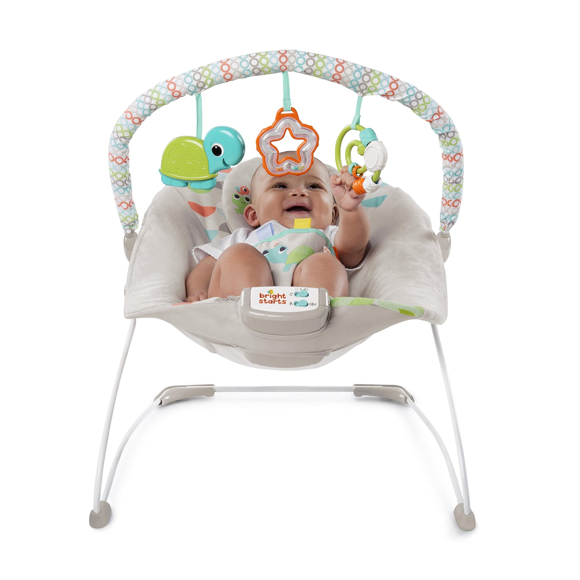 Bright Starts Mecedora Con Motivos De Safari, Multi, Paquete De 2590.0 Grams