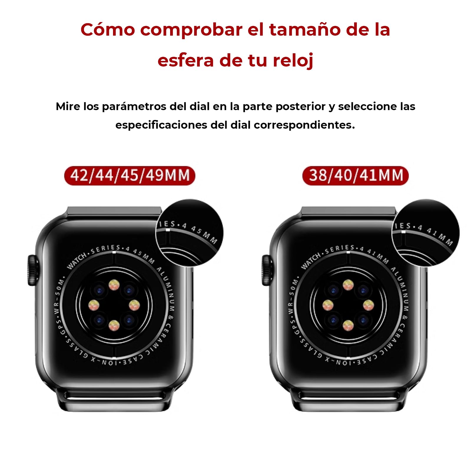 Correa Trenzada de Nylon WULAR Ajustable para Apple Watch Series 9-1 SE Ultra