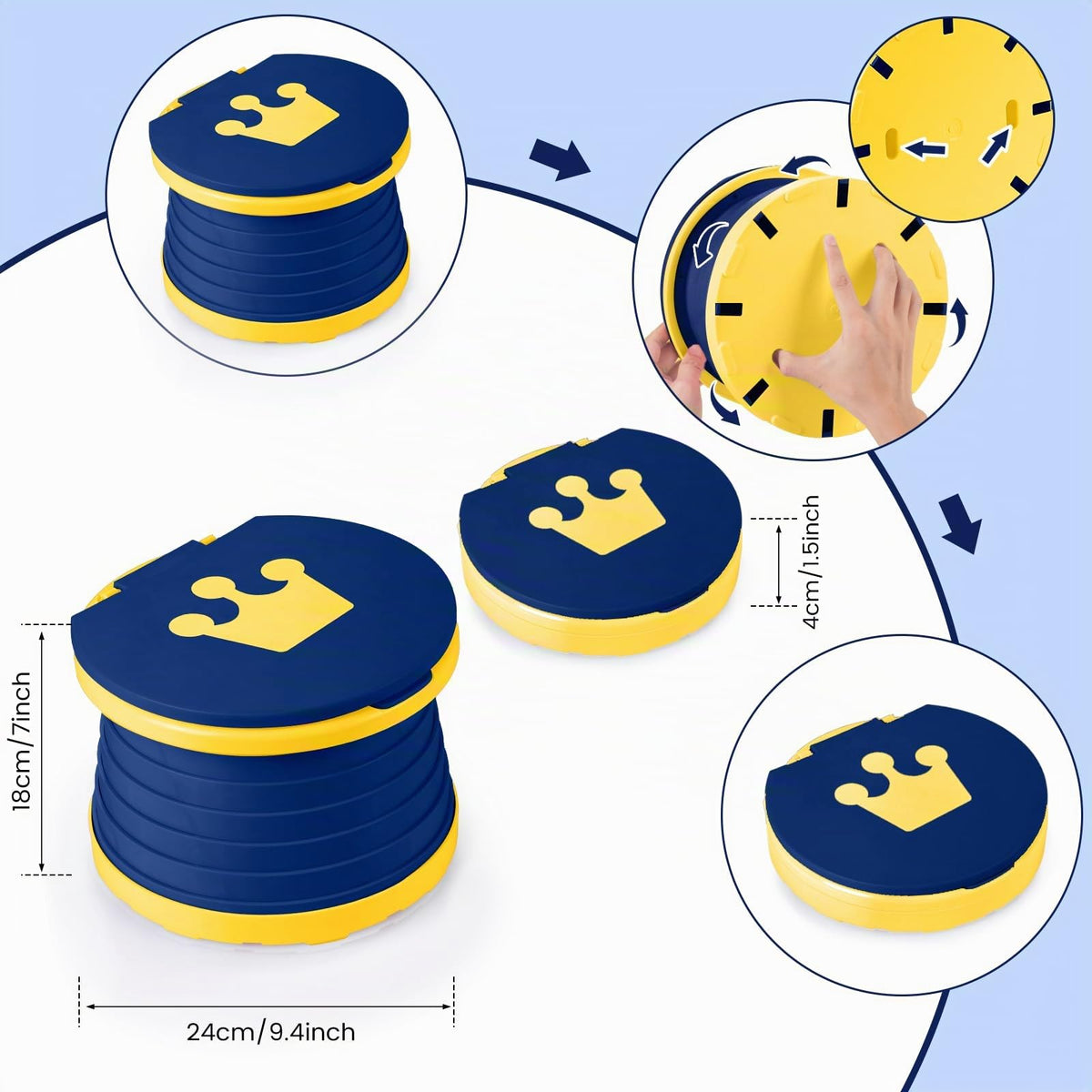 Orinal de Viaje Portátil para Niños, Asiento Entrenador Baño para Niños, Orinal Plegable para Niñas con 60 Bolsa deAlmacenamiento, Portátil Orinal de Emergencia para Viajes, Camping, InterioryExterior