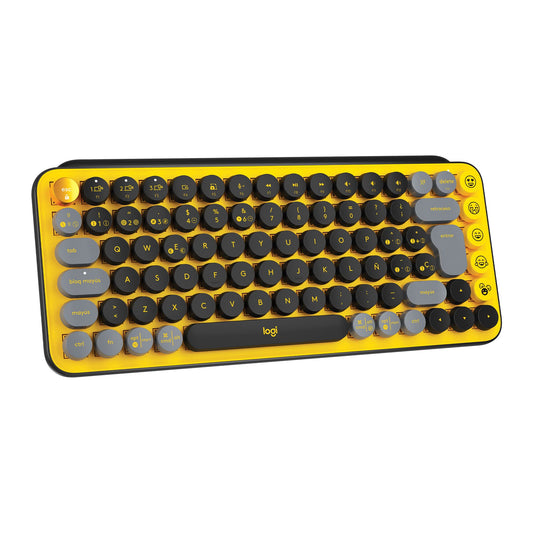 Teclado Mecánico Logitech Blast Inalámbrico Multidispositivo con Teclas Emoji Personalizables