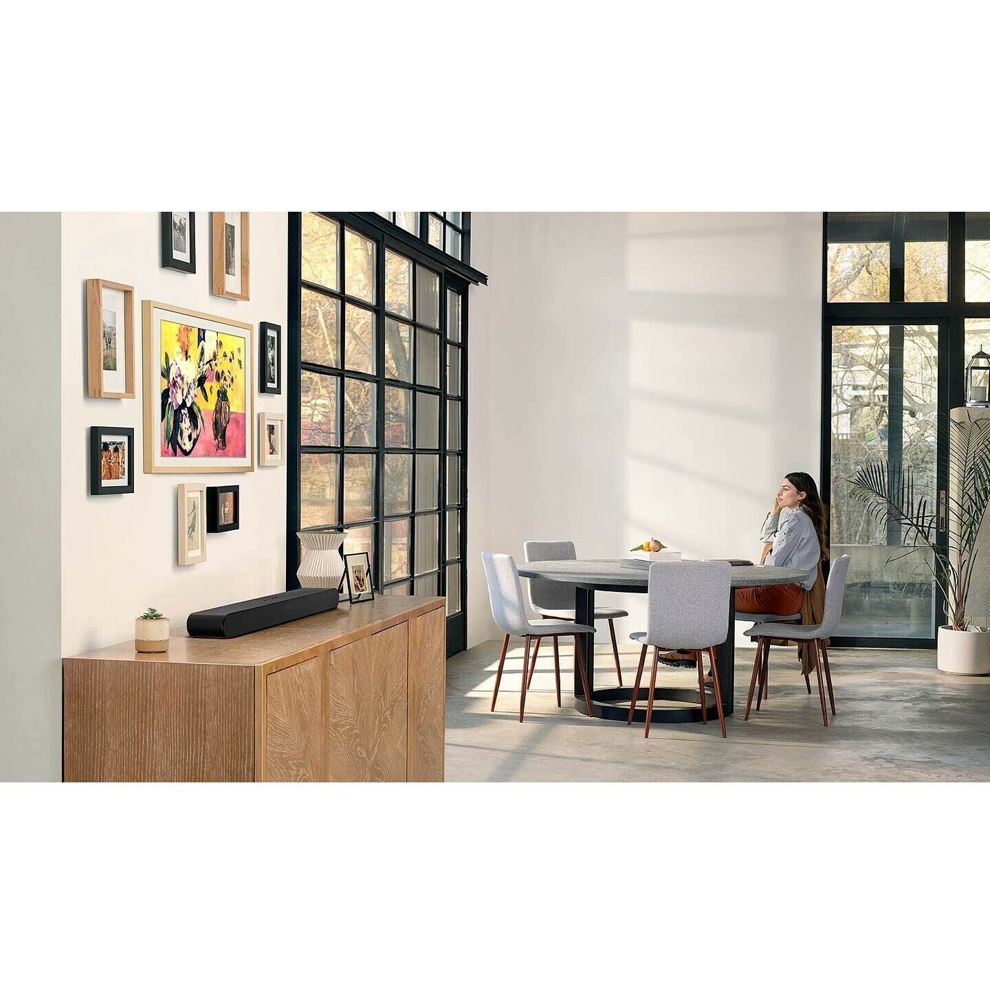 SAMSUNG HW-S60B Barra de Sonido de 3.1 Canales con Dolby Atmos, DTS Virtual:X Q Symphony, Sonido adaptativo, Modo de Juego, conexión Bluetooth, 2022