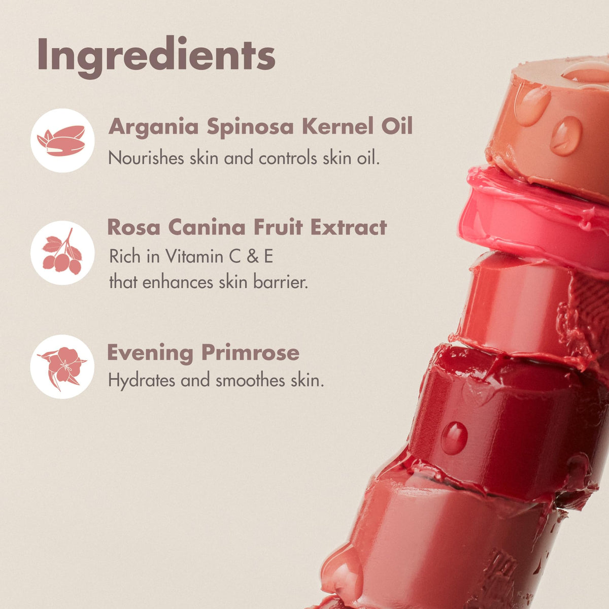 rom&nd GLASTING MELTING BALM 08 CORALIA - Hydrating Lip Gloss Balm for Juicy, Plump, & Vivid Coral Shine