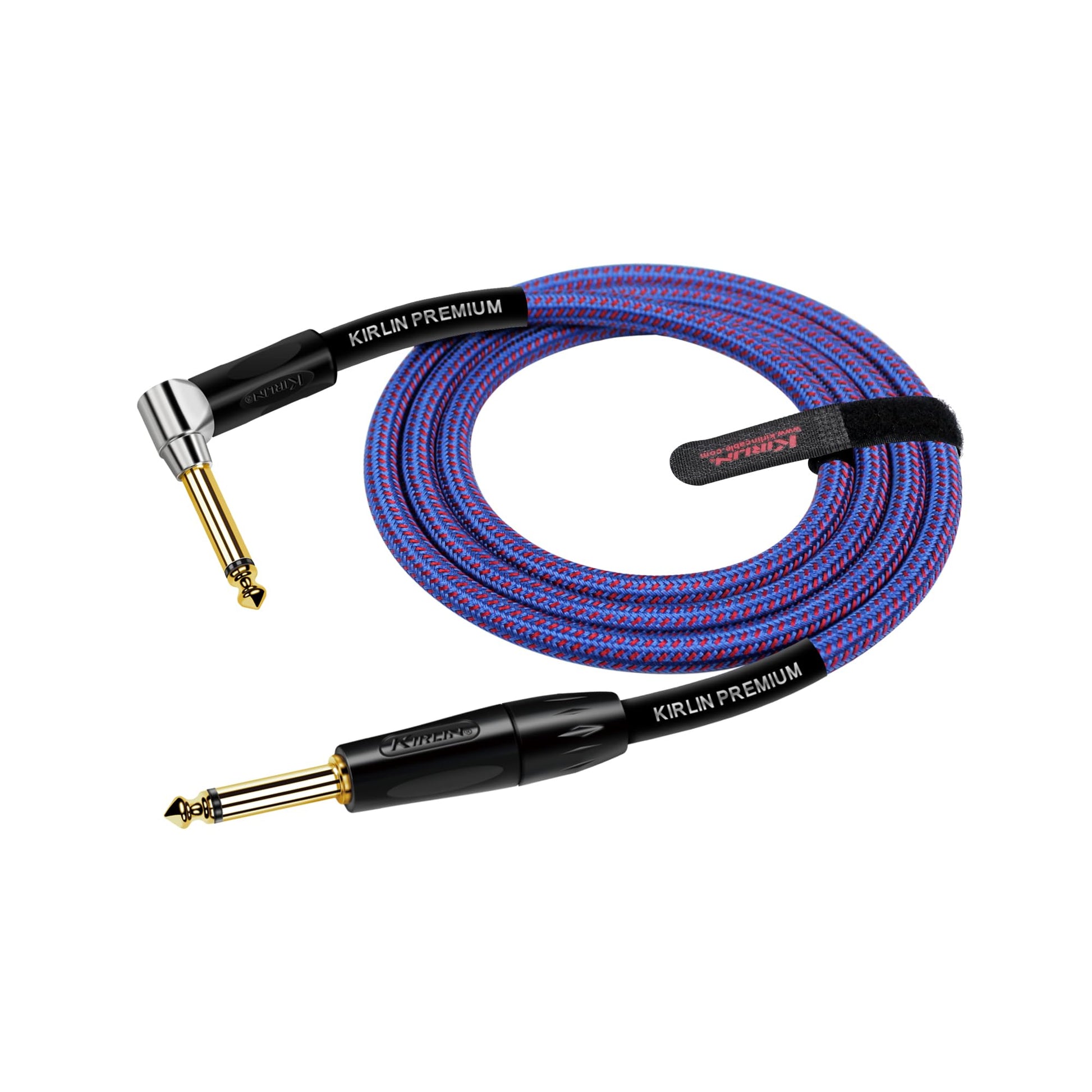 KIRLIN Cable de instrumento de ángulo recto a recto, Ro, 20 feet
