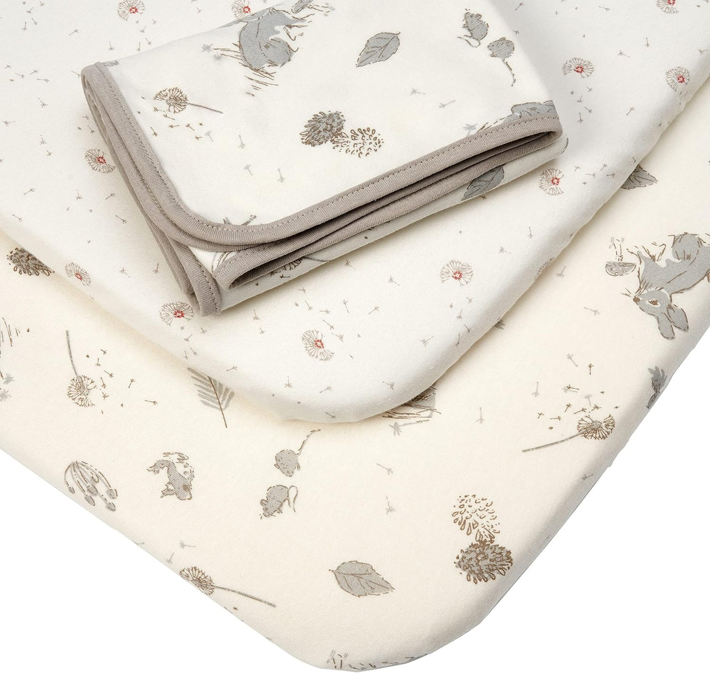 Tutti Bambini - Paquete de iniciación para cuna | 2 sábanas bajeras para cuna con una colcha entrelazada