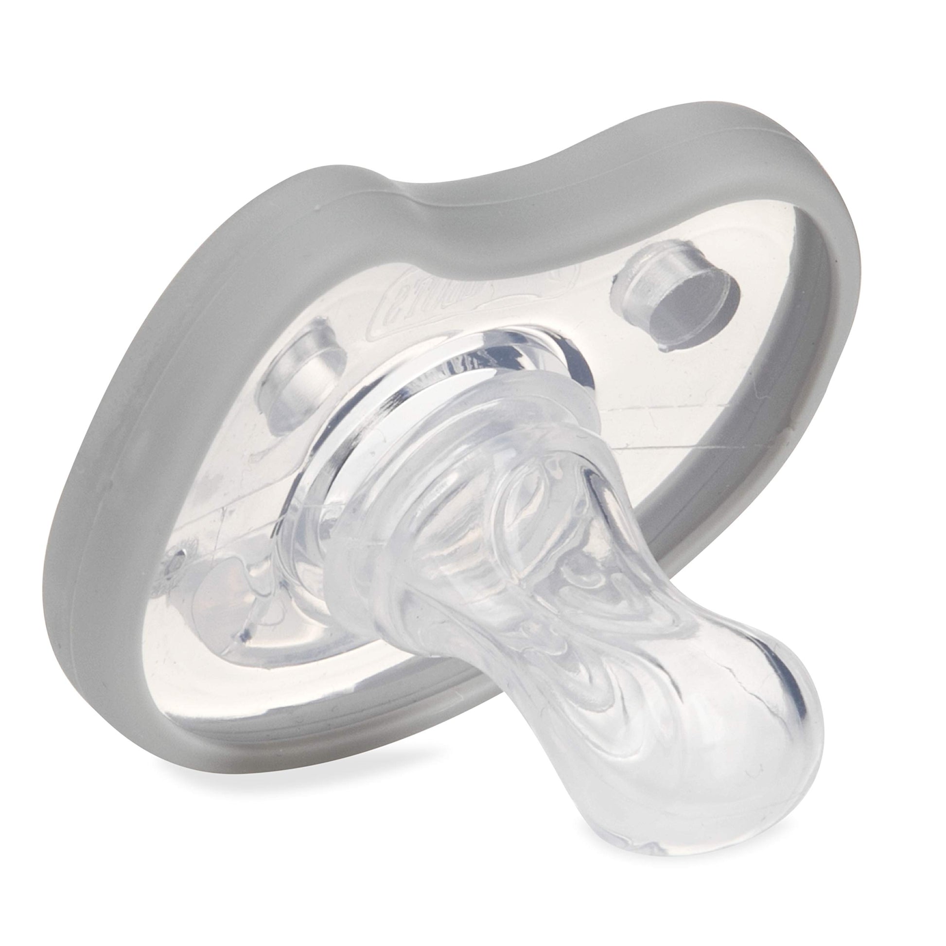 Chupetes Ortodónticos Dr. Talbot's Azul Gris Soft-Flex 6-12 Meses Paquete de 2