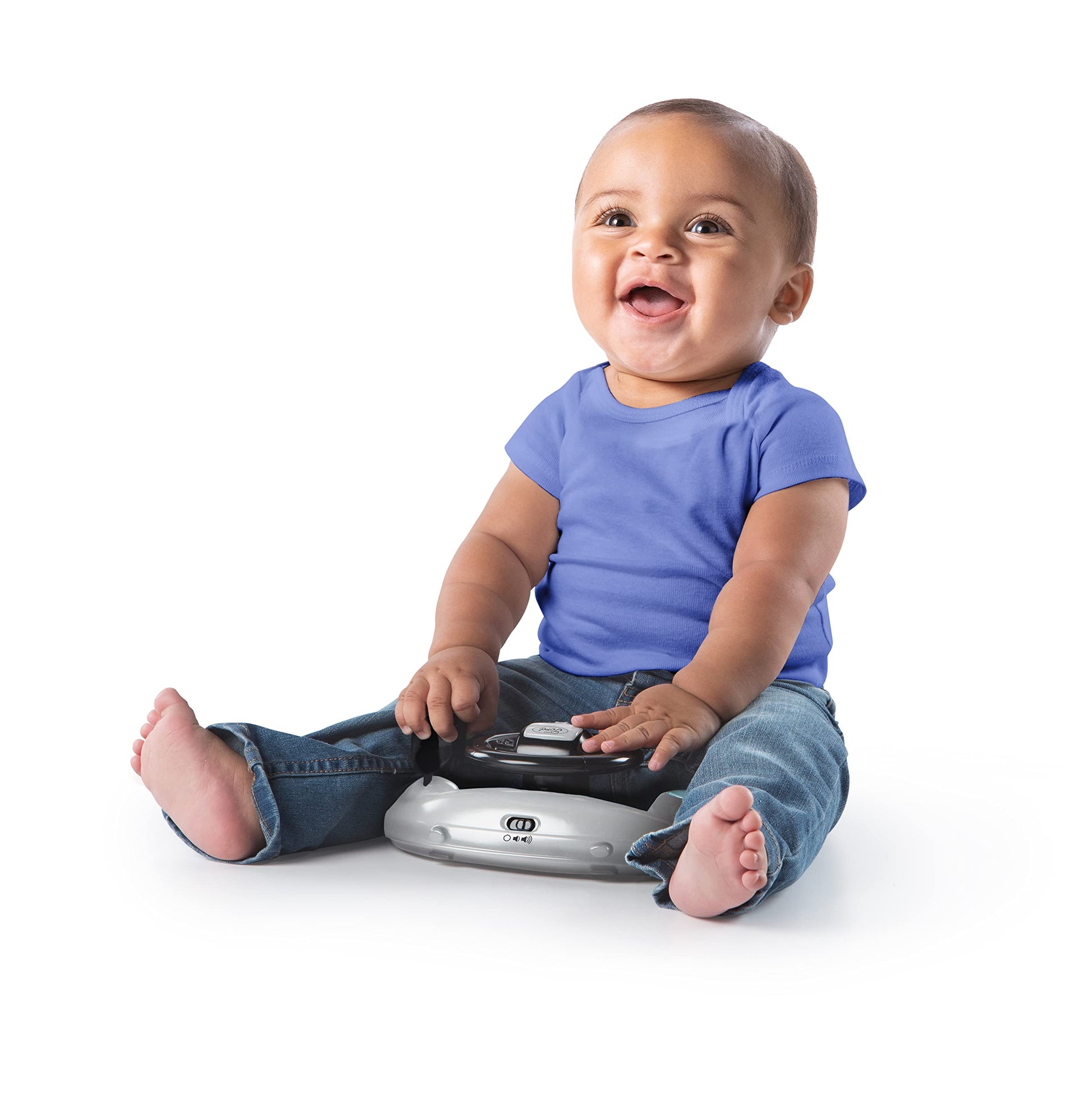 Bright Starts Ford F-150 - Centro de actividades para bebés 4 en 1 con volante interactivo extraíble, juguete de 6 meses en adelante