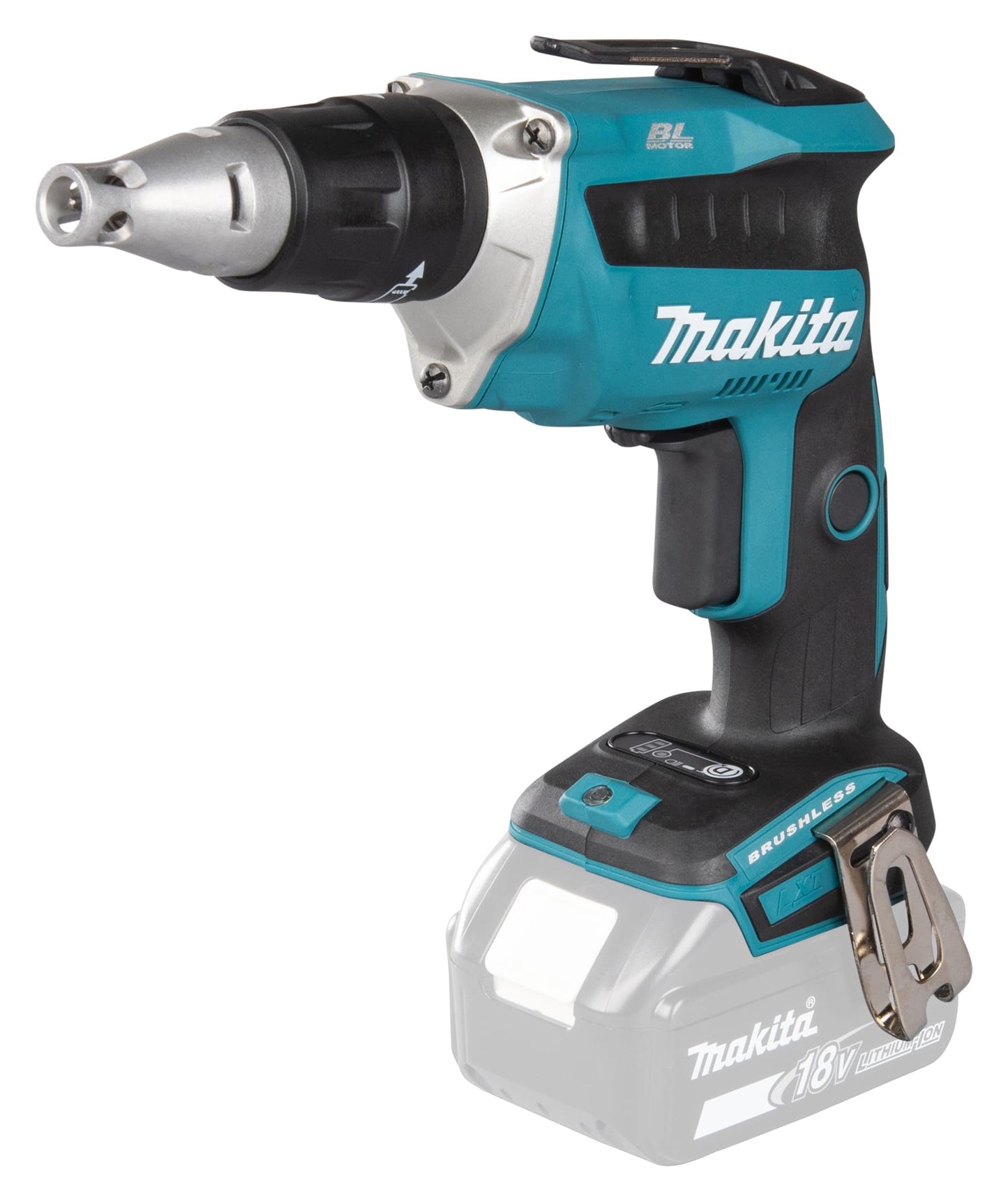 Makita DFS452Z Kit de destornillador de pared de yeso inalámbrico de 1/4 pulgadas con motor sin escobillas