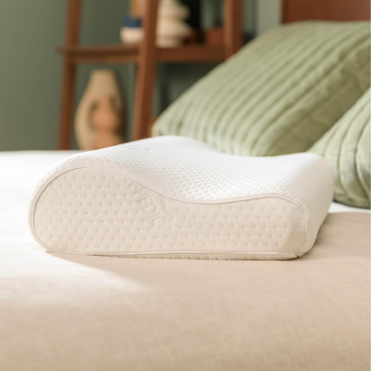 Almohada Tempur-Pedic TEMPUR-Ergo Neck Mediana Blanca Soporte Firme Cubierta Lavable