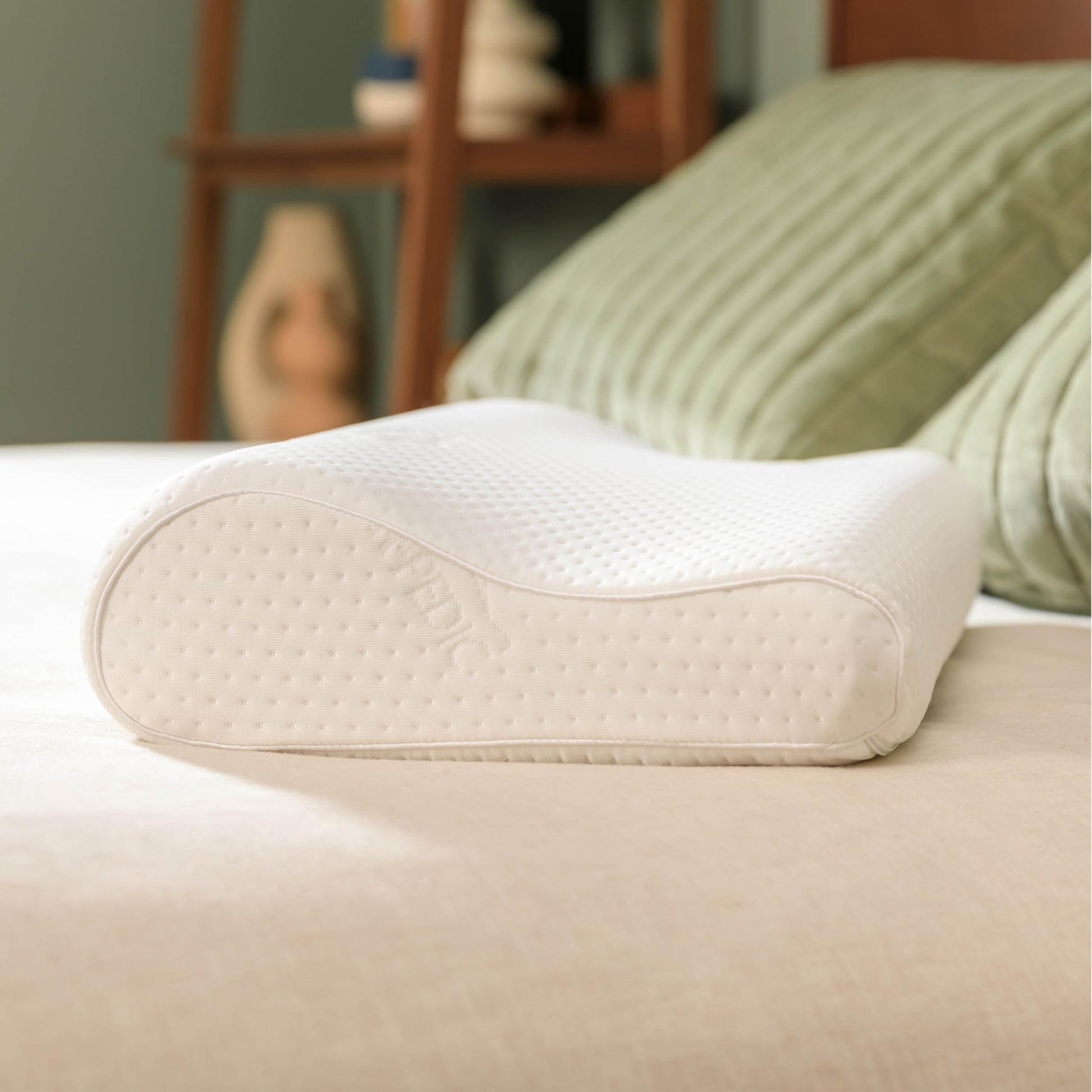 Almohada Tempur-Pedic TEMPUR-Ergo Neck Mediana Blanca Soporte Firme Cubierta Lavable