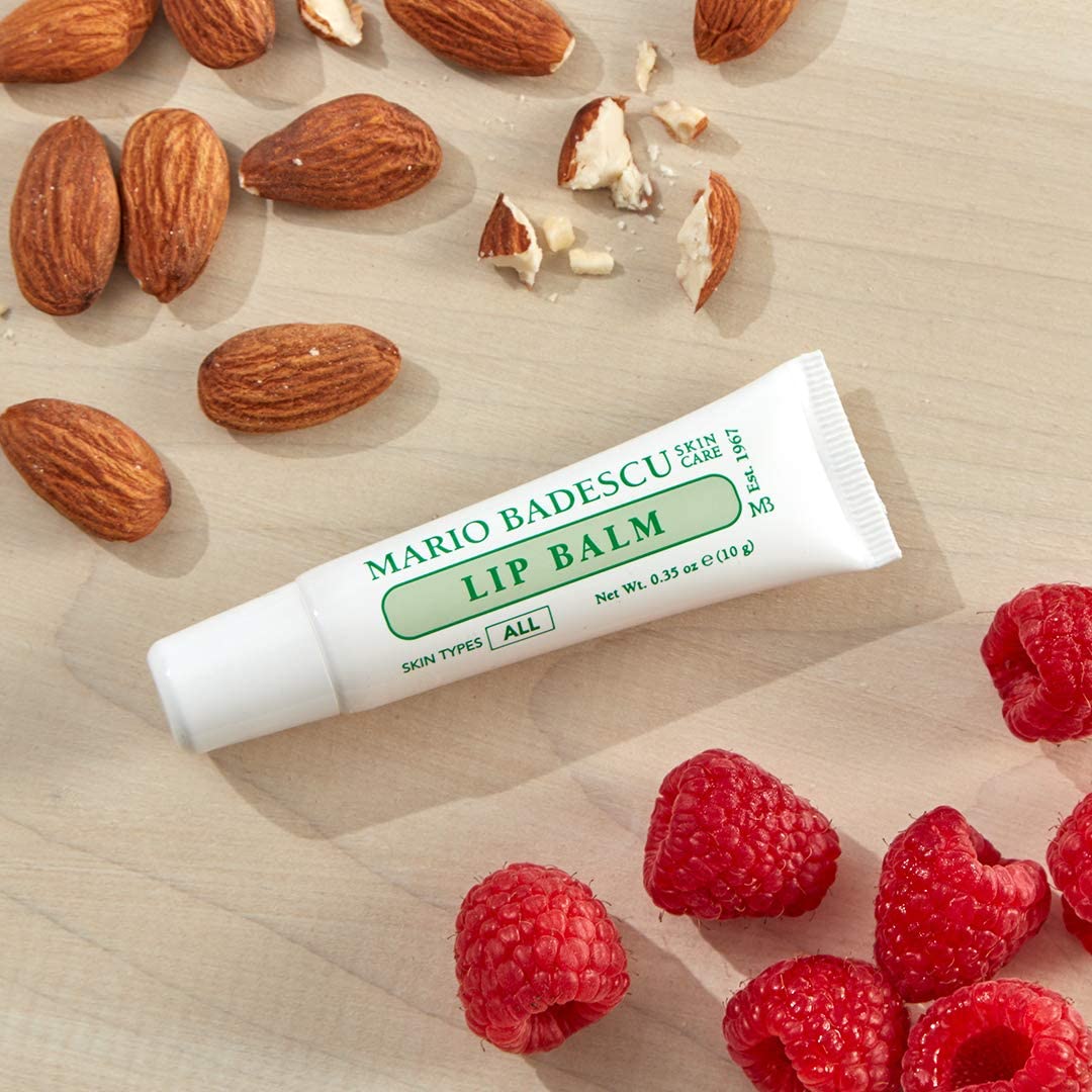Mario Badescu Bálsamo labial hidratante original para labios secos y agrietados, infundido con aceite de coco y manteca de karité, humectante de cuidado ultra nutritivo para una sensación suave, tersa y flexible, 10 gr