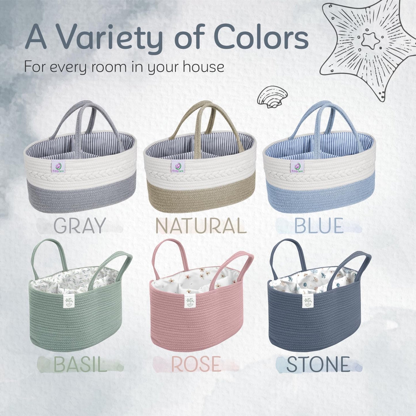 KiddyCare Pañal Caddy Azul Patrón