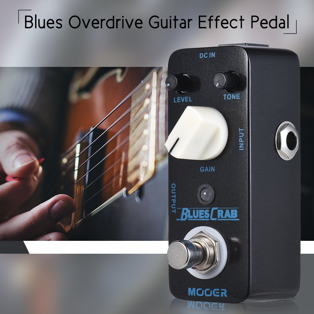 Pedal Overdrive MOOER Azul Clásico