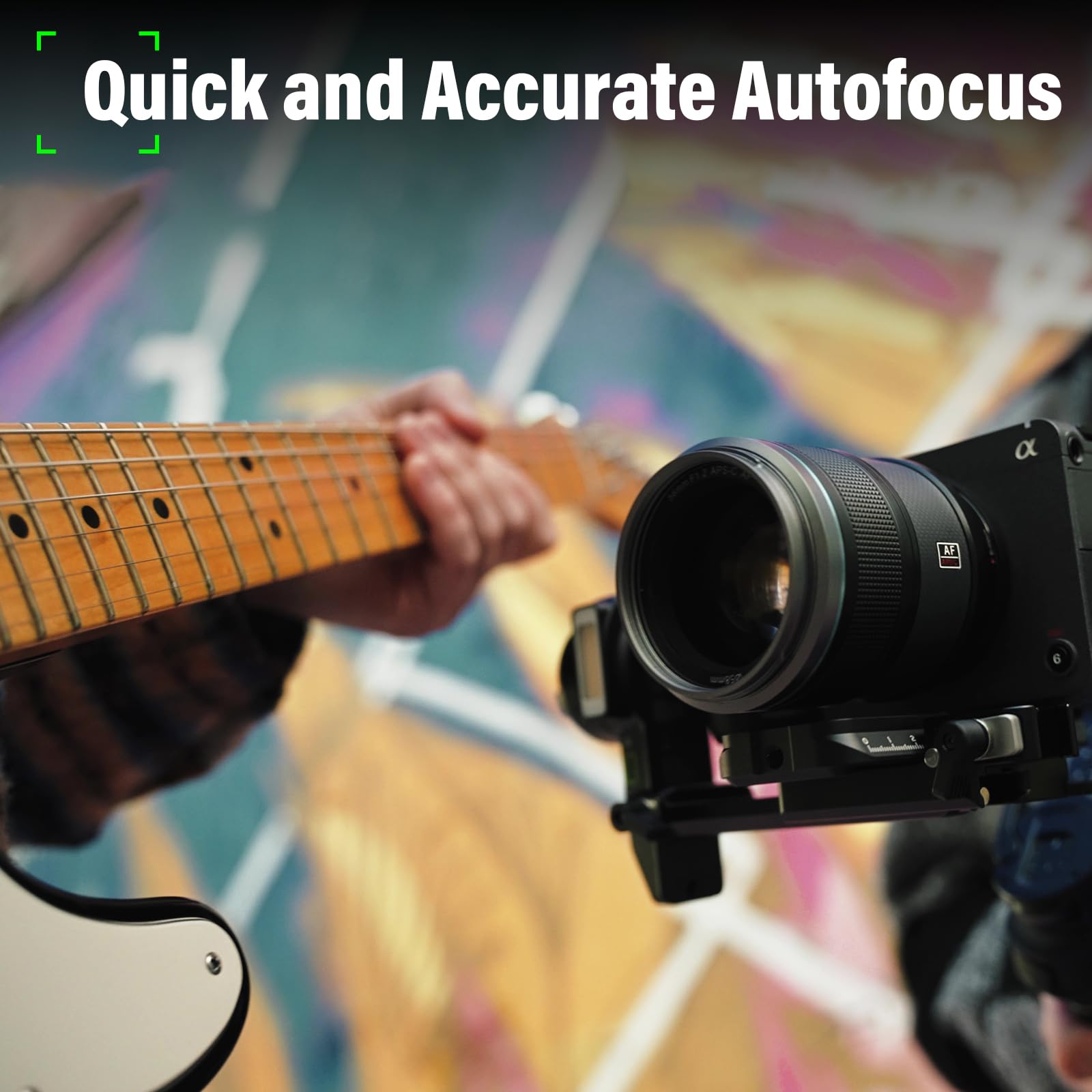 Sirui Sniper 23mm Autofocus Lens, F1.2 Wide Angle APS-C Camera Lens for A5 A6 A7 FX A9 ZV-E Series (E Mount, Black)