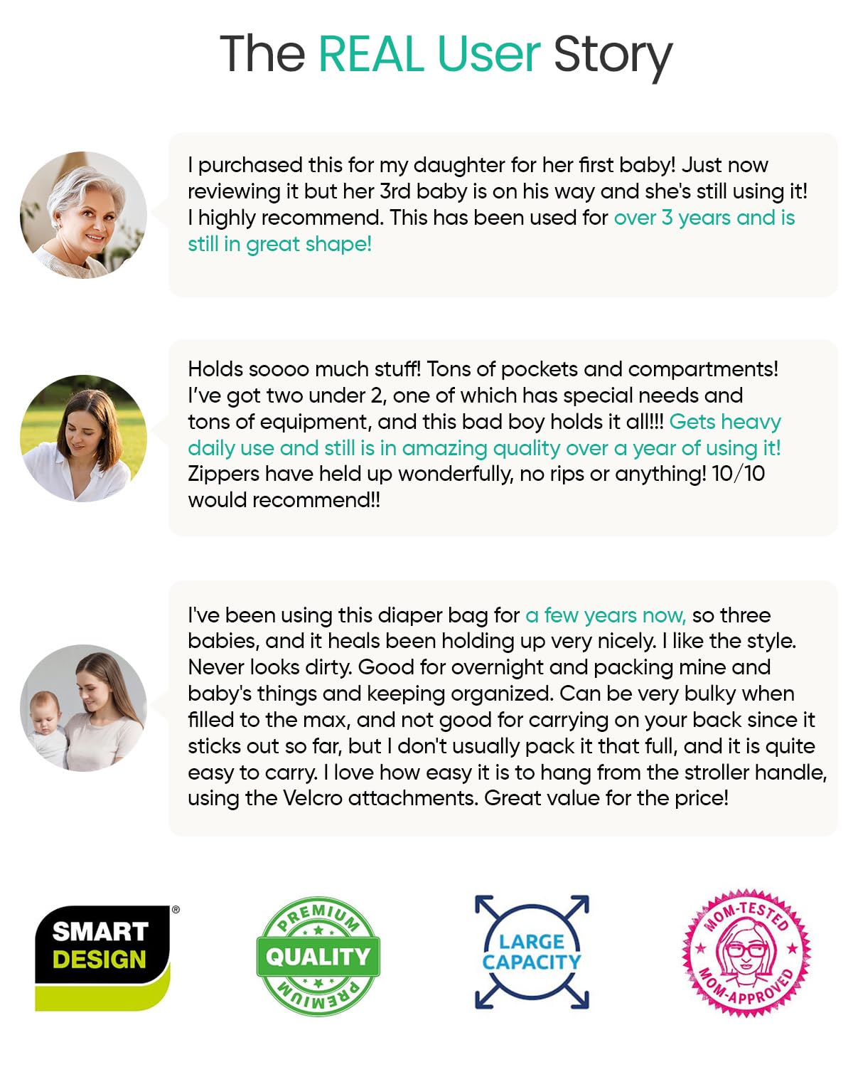 Qualyphant Mochila para pañales extragrande para dos niños, expandible, de 35 l, para mamá, niña, niño, papá, niño pequeño, bolsa grande para pañales de viaje, 21 bolsillos (4 aisl Hoja de color caqu