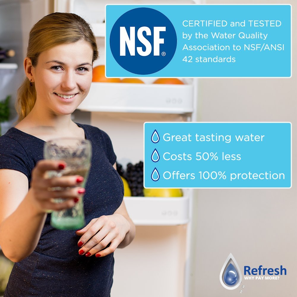 Filtro de Agua para Refrigerador Refresh Reemplazo LG y Compatible con Kenmore 2 Unidades